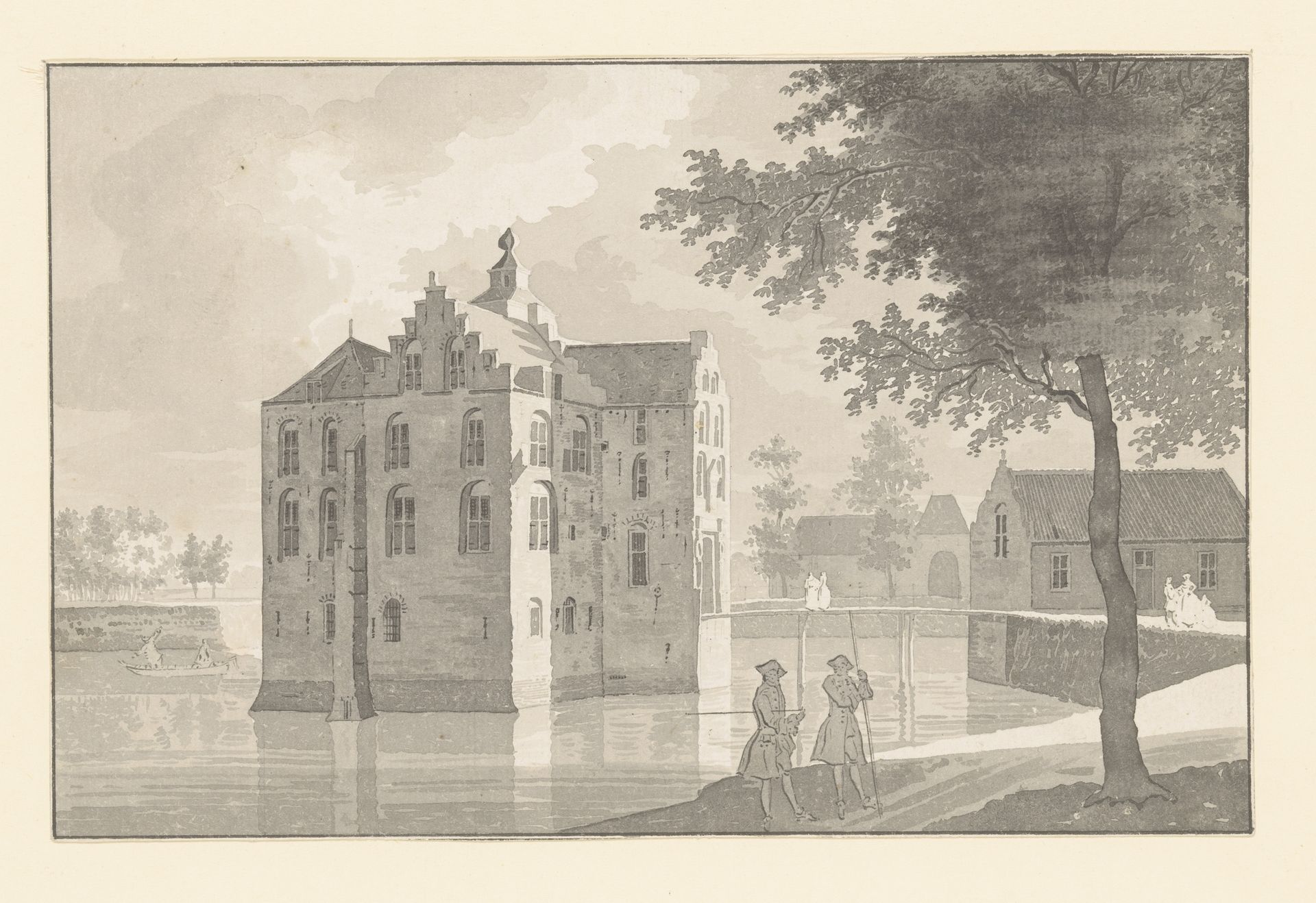 Gezicht op Kasteel Zuilenstein by Cornelis Pronk