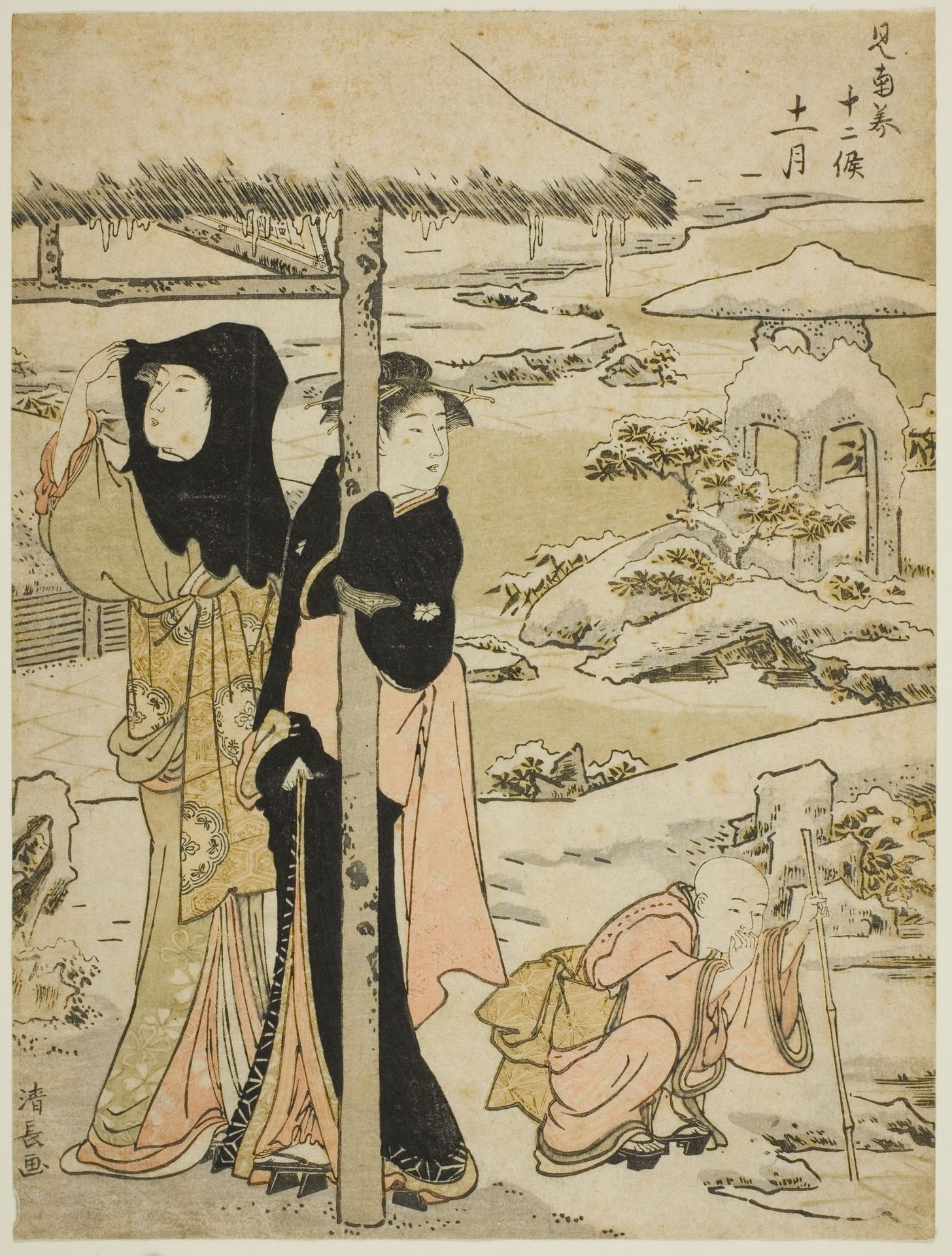 The Eleventh Month (Juichigatsu), from the series "Twelve Months in the South (Minami juni ko)" by Torii Kiyonaga