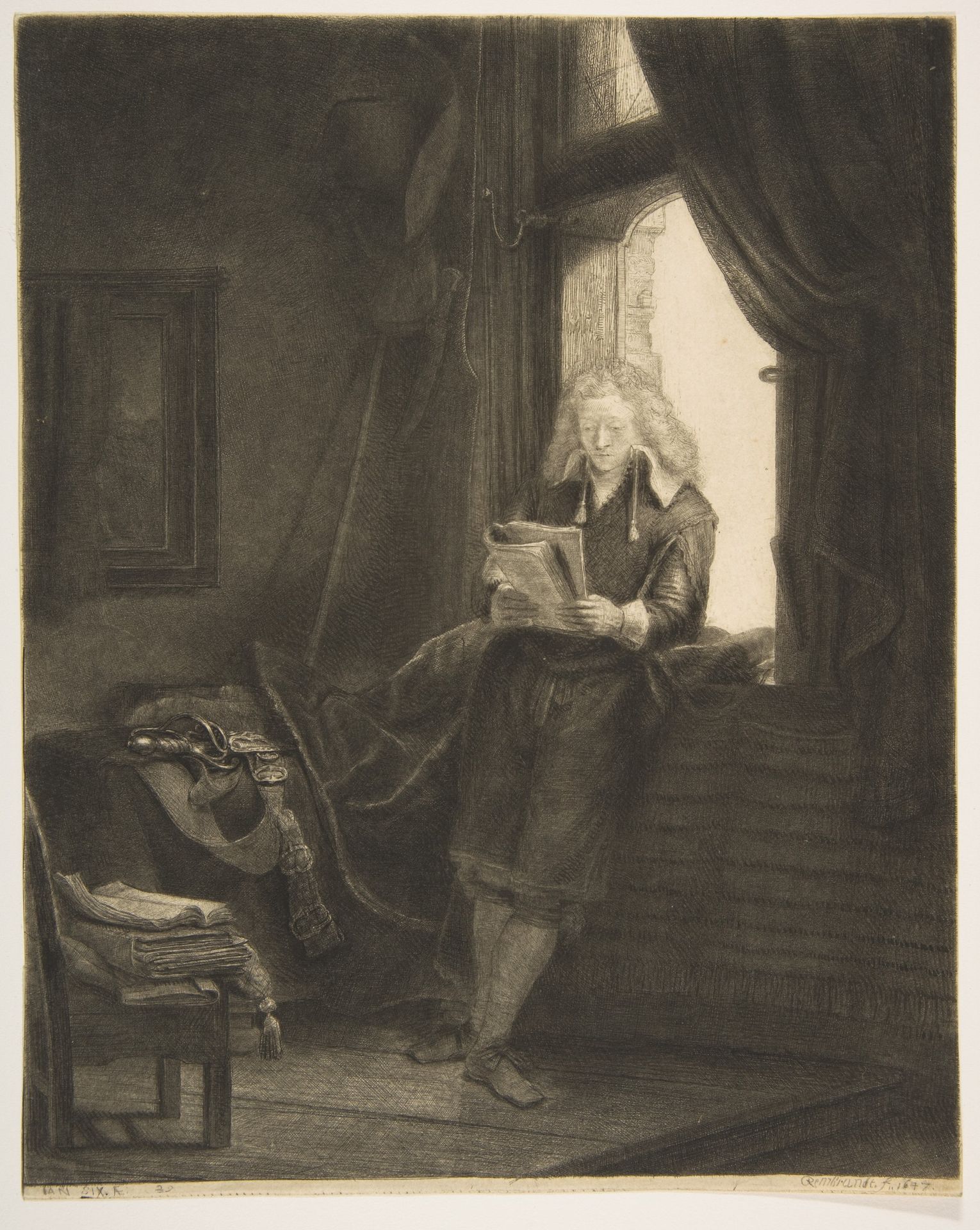 Jan Six by Rembrandt van Rijn