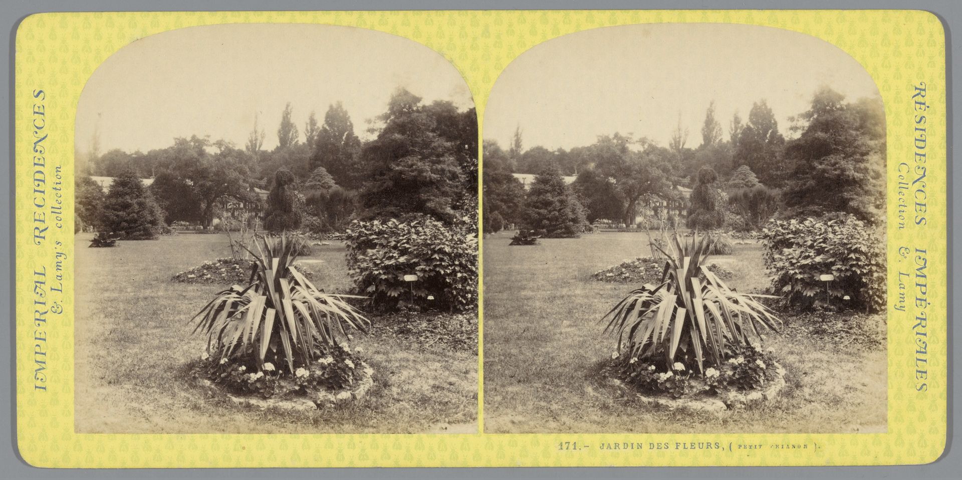 Bloementuin van het Petit Trianon by Ernest Eléonor Pierre Lamy