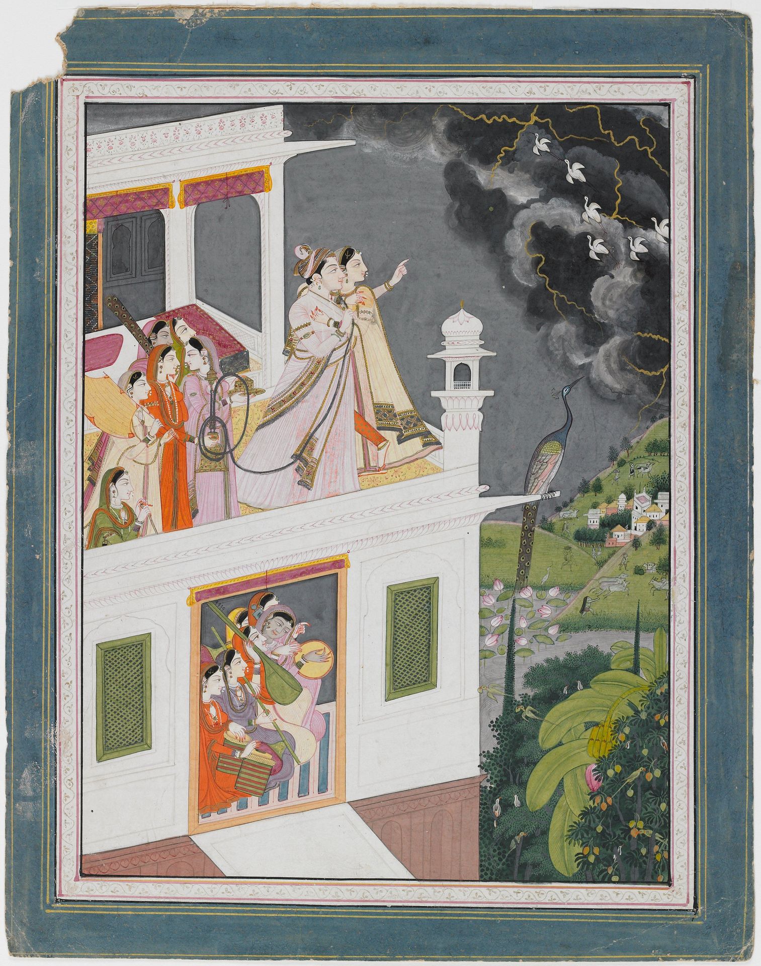 Lovers Watching an Approaching Thunderstorm by Anonymous