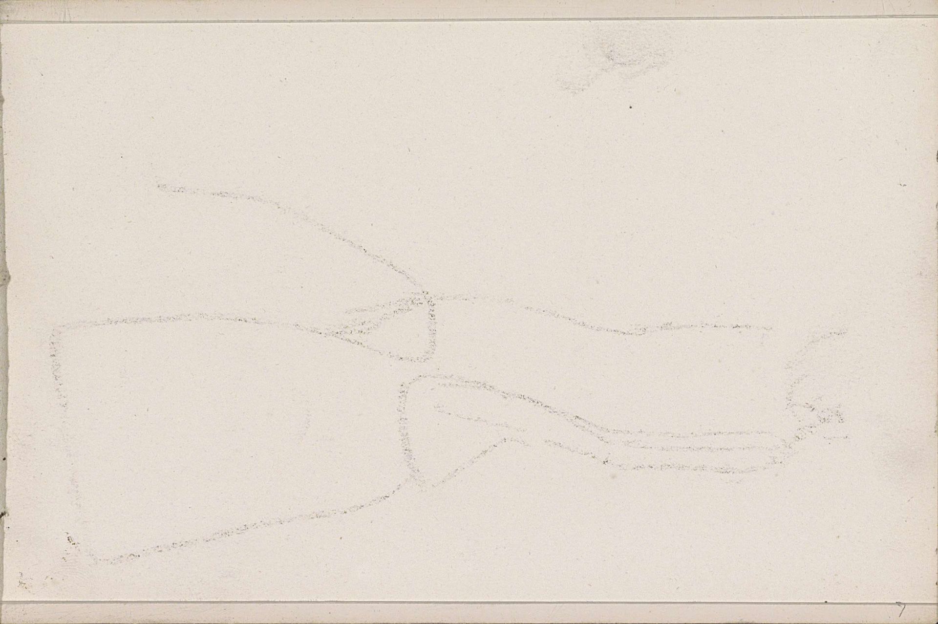 Abklatsch van de krijttekening op blad 6 verso by Isaac Israels
