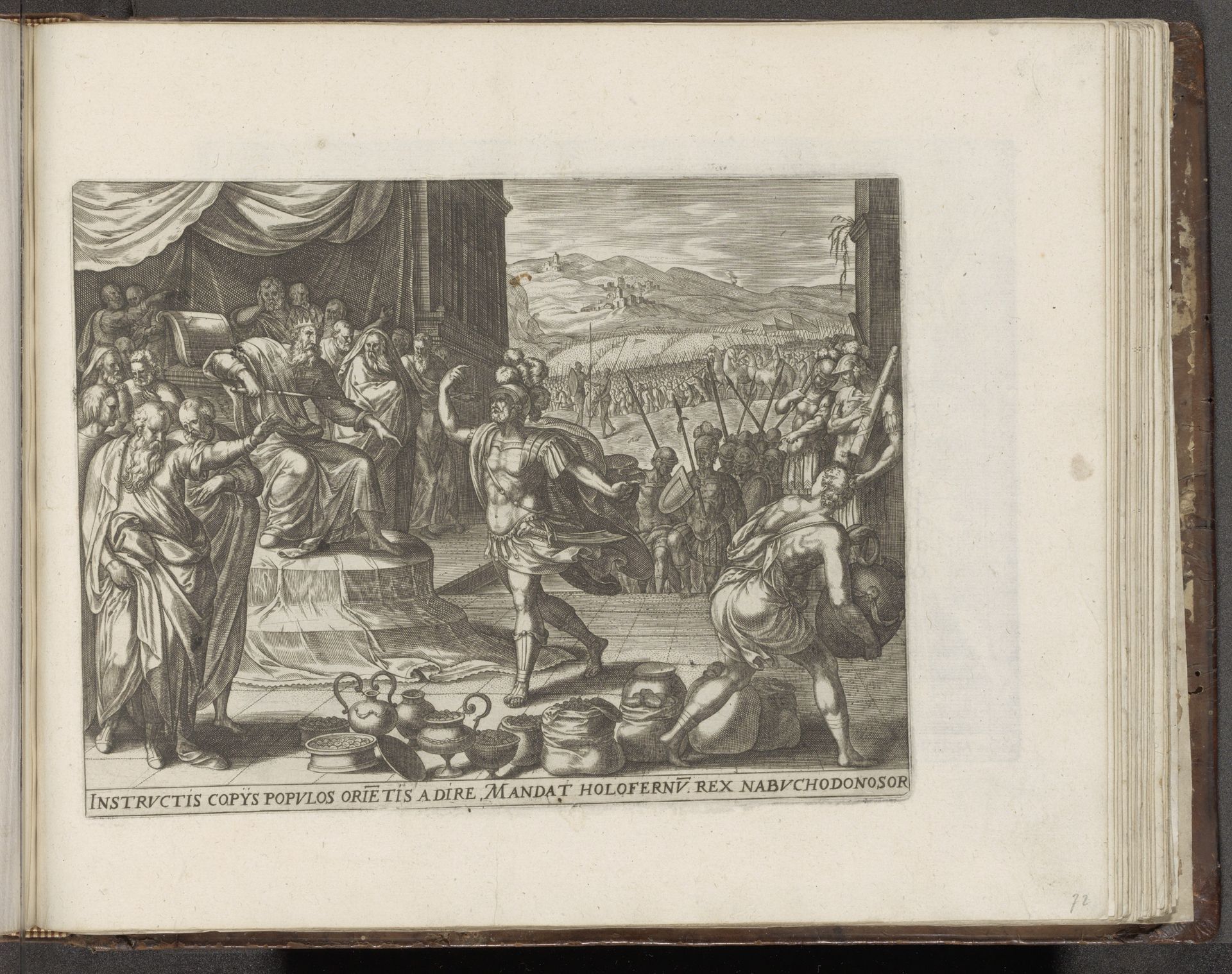 Holofernes voor Nebukadnessar by Jan (I) Snellinck