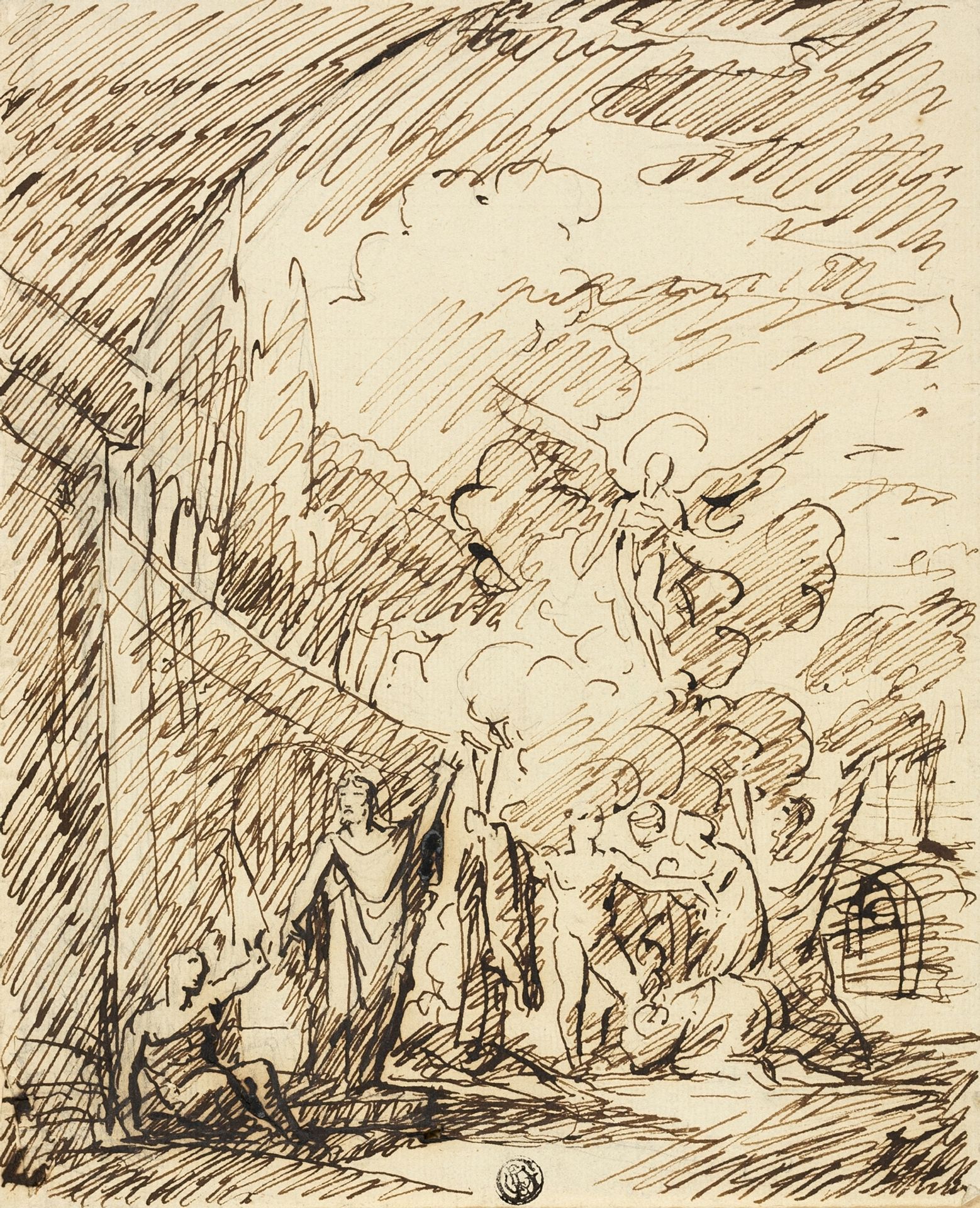 Figures in Landscape by Benjamin West