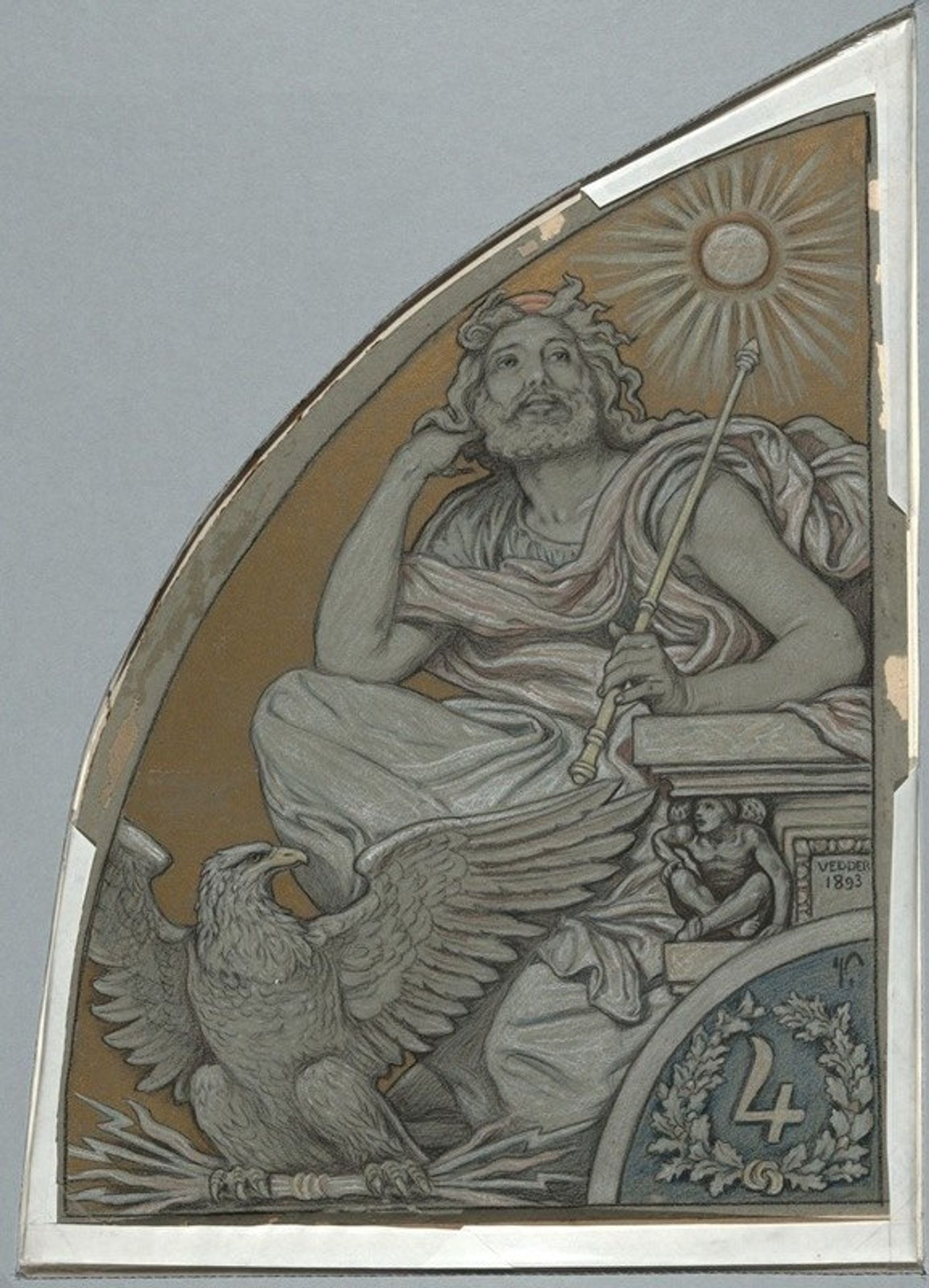Cartoon for Jupiter by Elihu Vedder