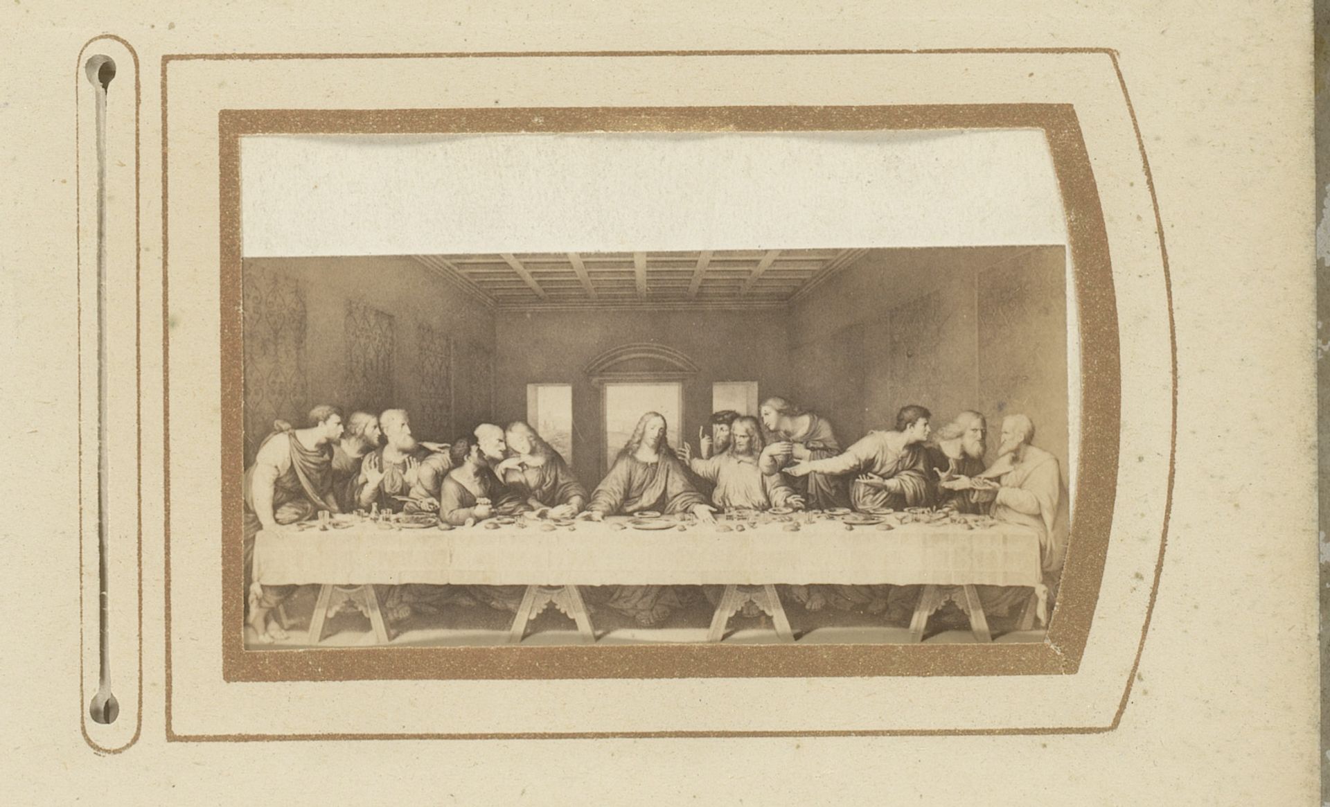 Fotoreproductie van Het laatst avondmaal door Leonardo da Vinci by Fratelli Alinari