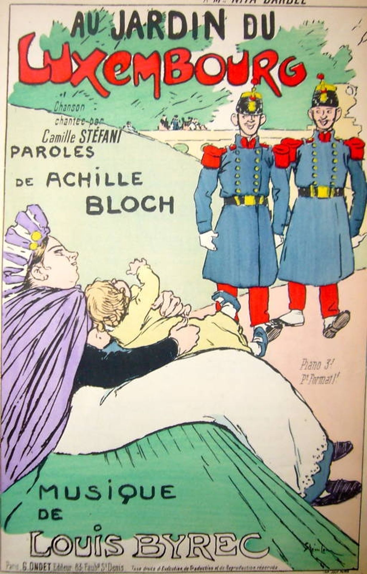 Au Jardin Du Luxembourg by Théophile Alexandre Steinlen