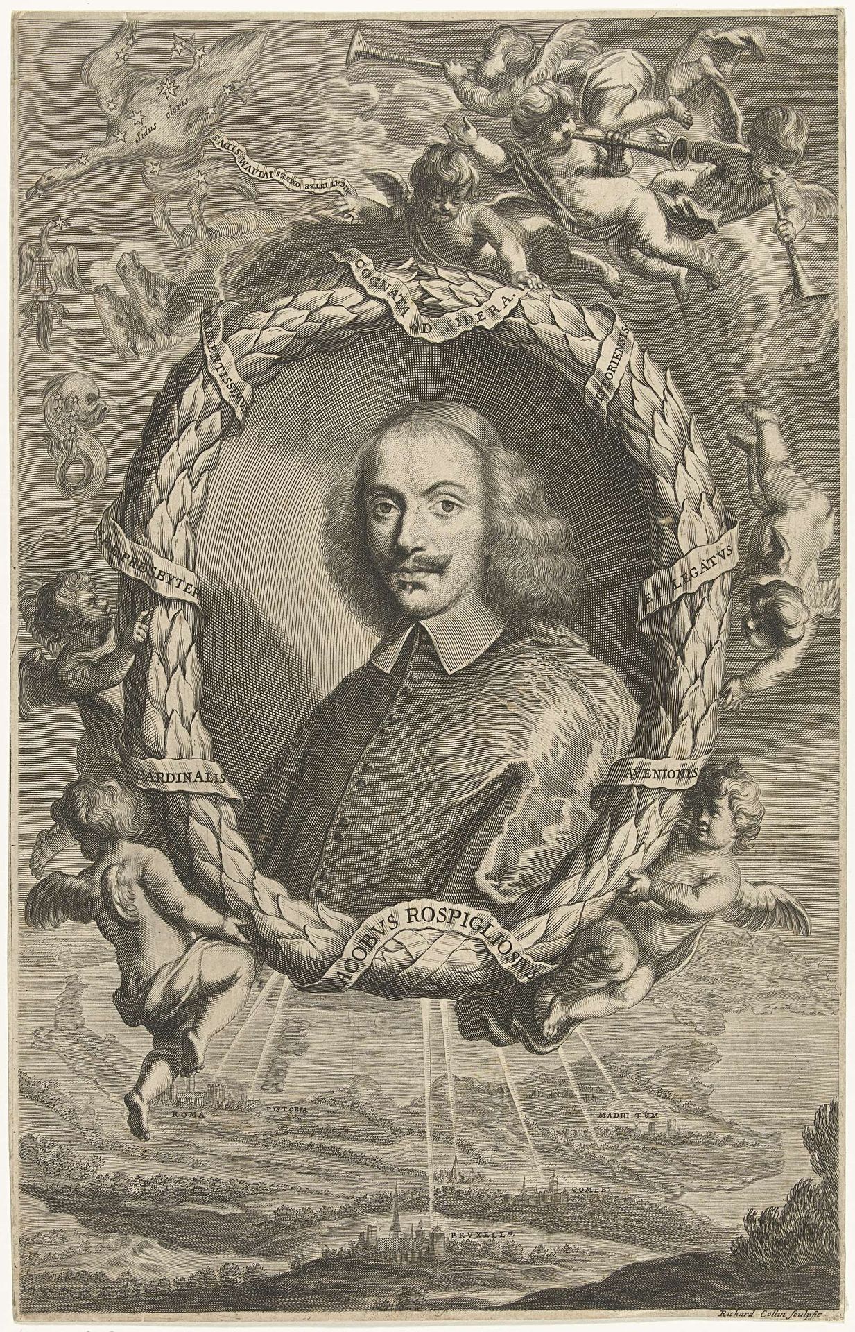 Portret van kardinaal Giacomo Rospigliosi by Richard Collin