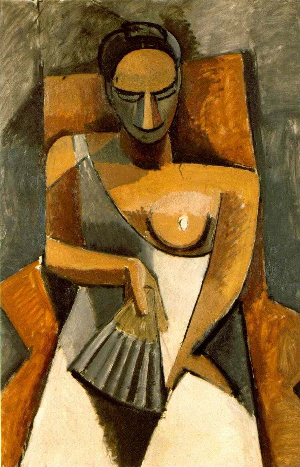 Woman with a Fan by Pablo Picasso