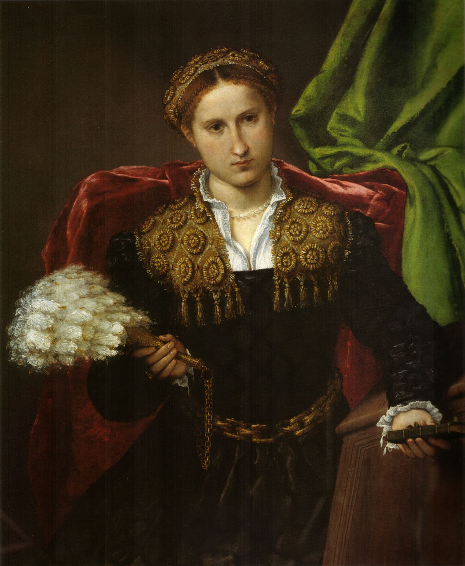 Portrait of Laura da Pola, wife of Febo da Brescia by Lorenzo Lotto