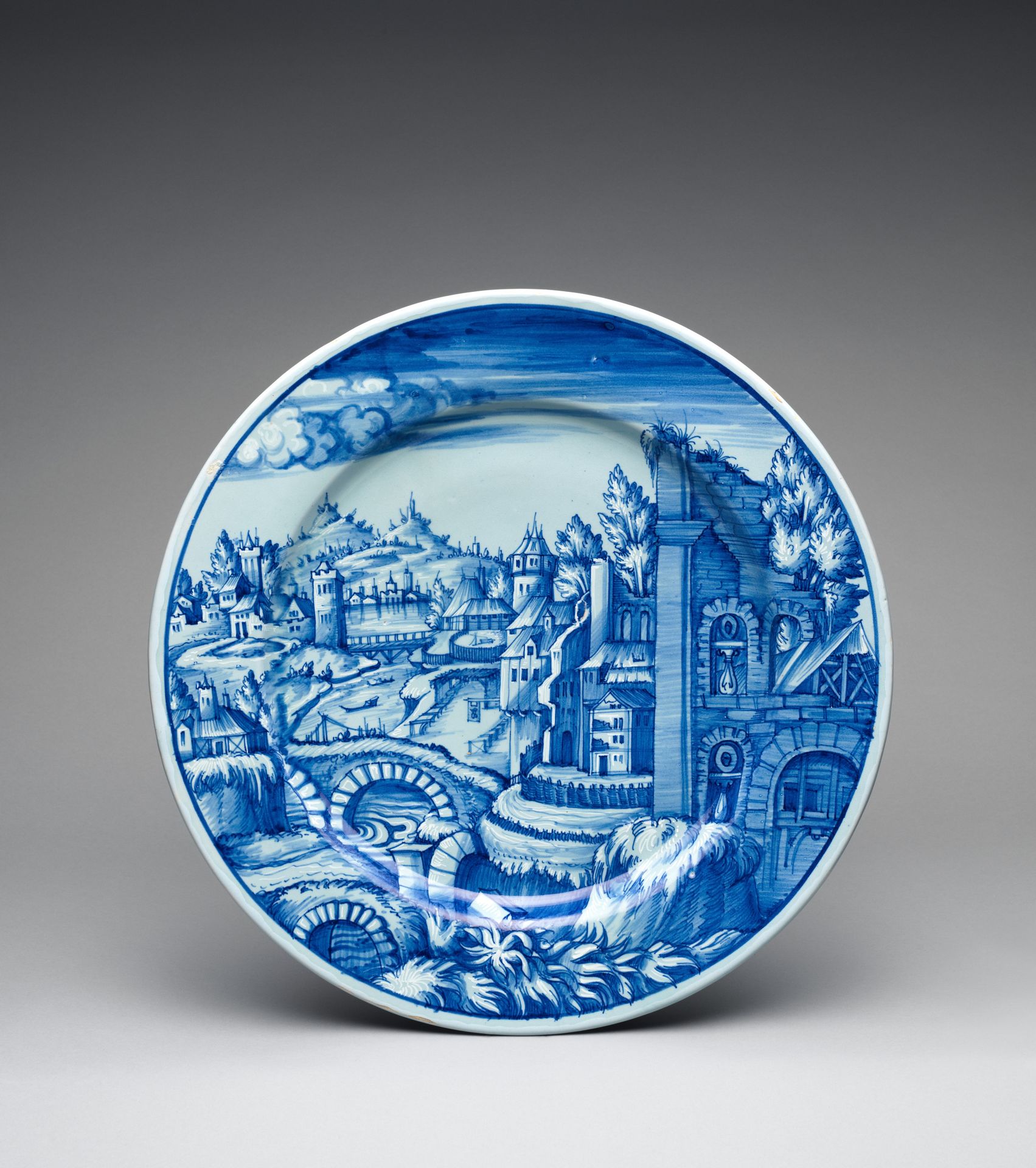Dish with a Landscape by Jacopo da Pesaro