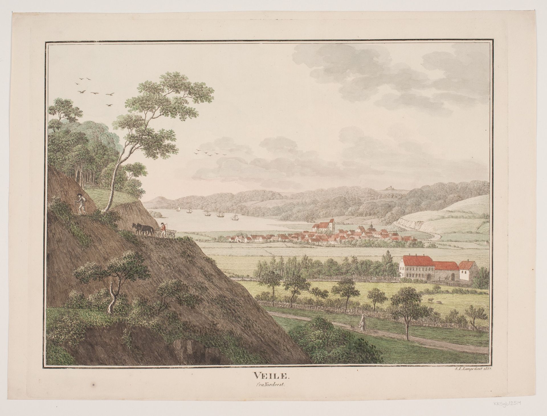 Vejle fra nordvest by Søren L. Lange