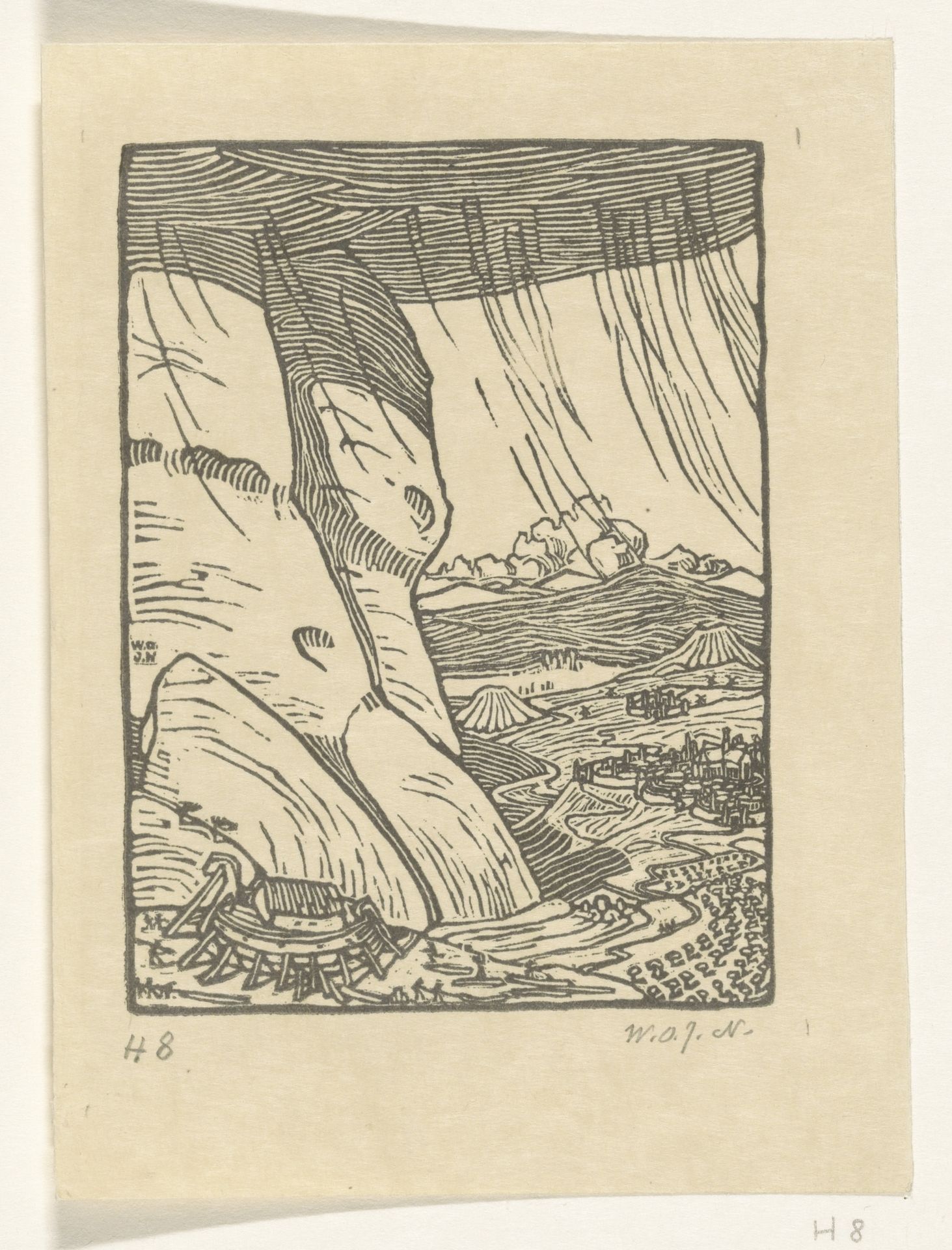 Bouw van de ark van Noach by Wijnand Otto Jan Nieuwenkamp