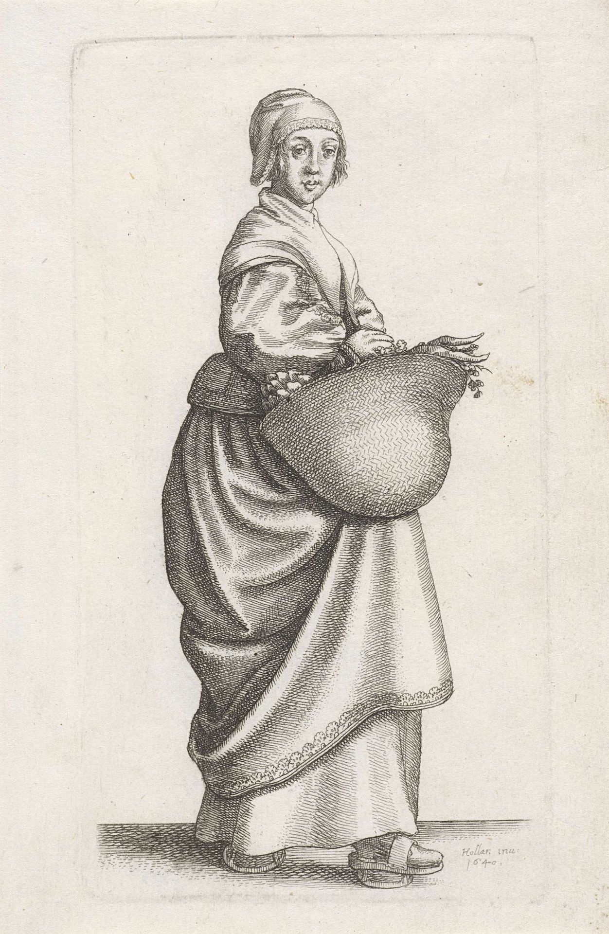 Ornatus Muliebris Anglicanus (The Clothing of English Women) by Wenceslaus Hollar