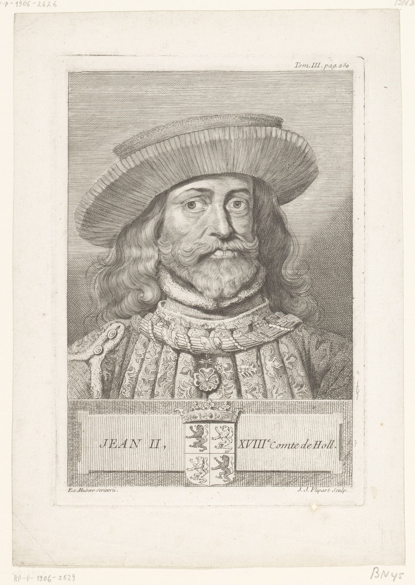 Portret van Jan II van Avesnes by Jean Jacques Flipart