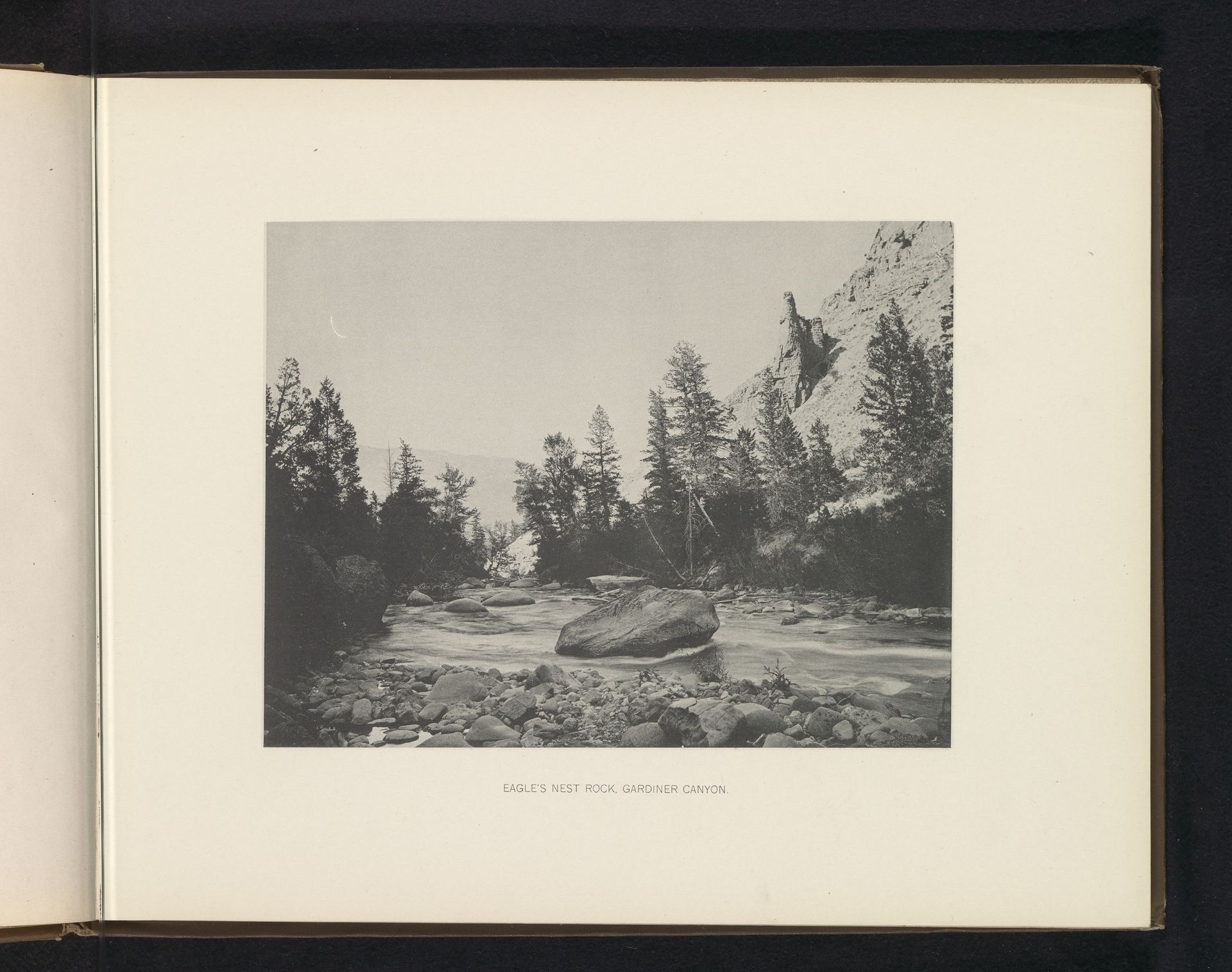 Eagle's nest rock, Gardiner canyon by Frank Jay Haynes