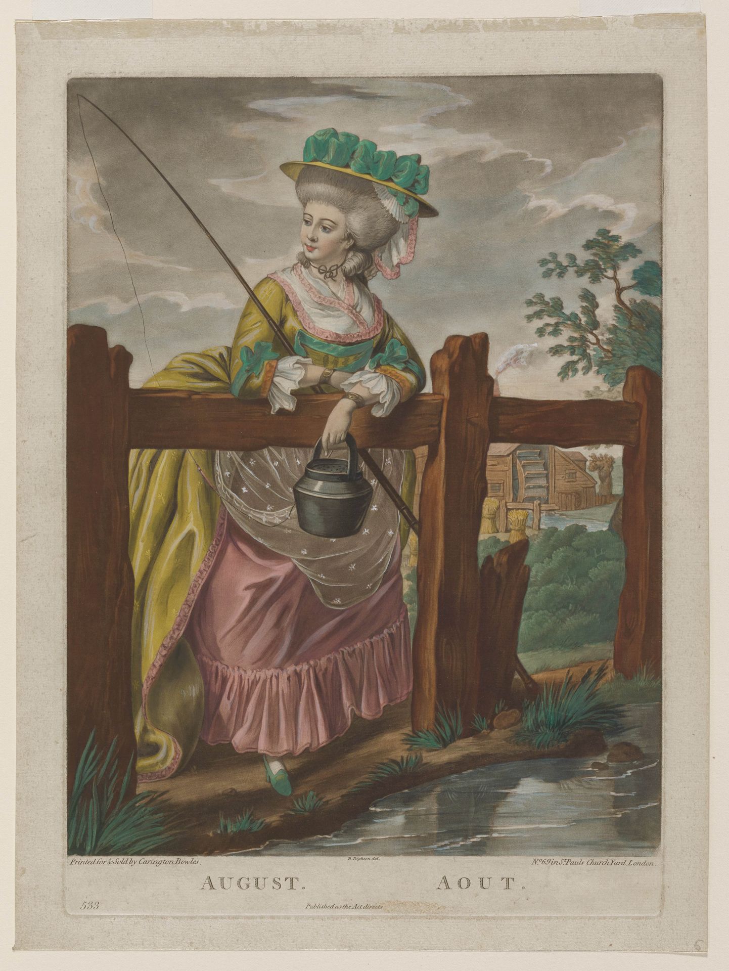 August by Robert Dighton