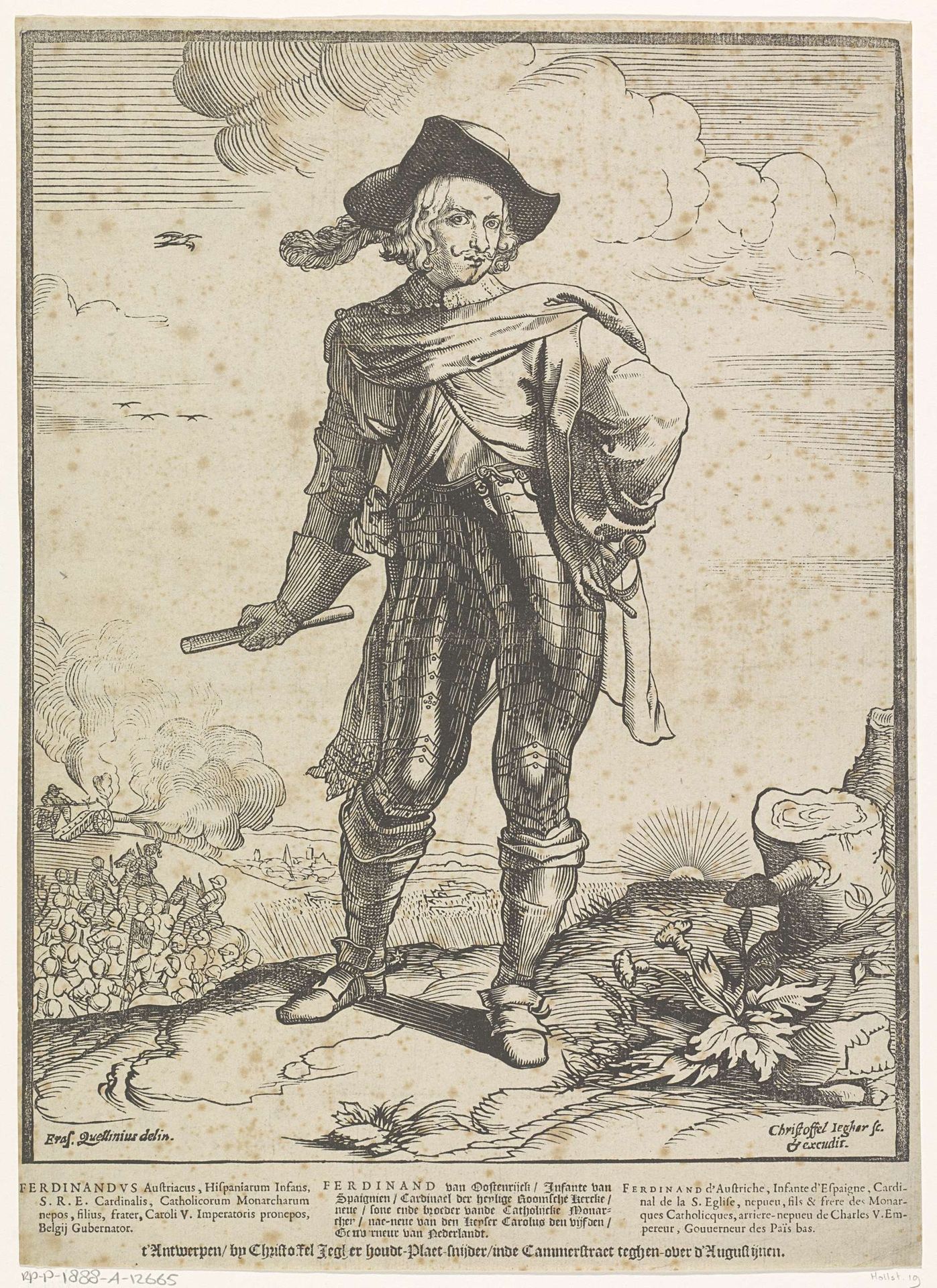 Portret van Ferdinand van Oostenrijk by Christoffel Jegher