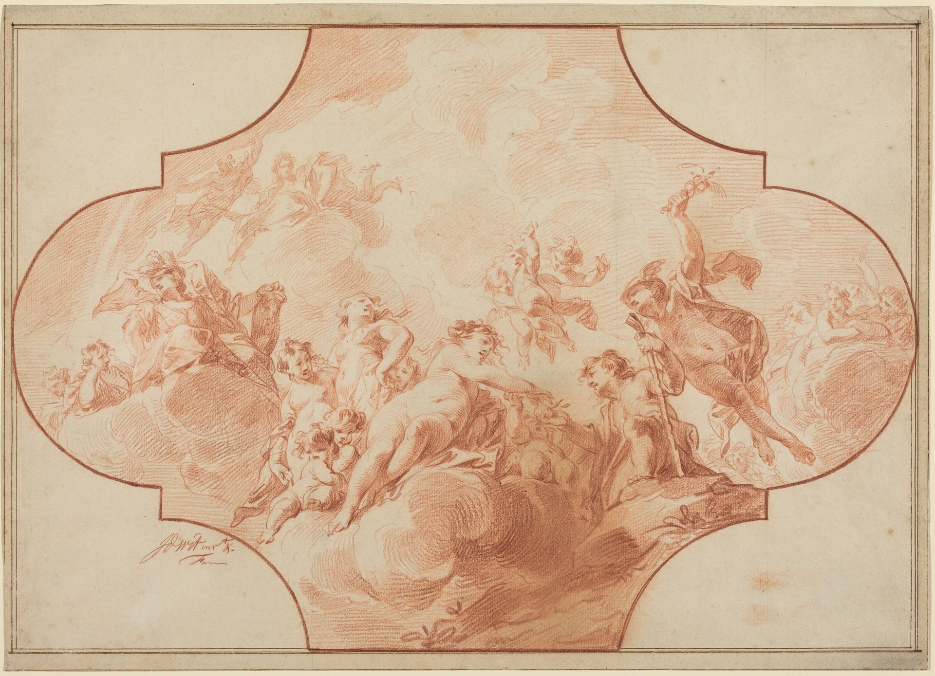 The Judgment of Paris by Jacob de Wit