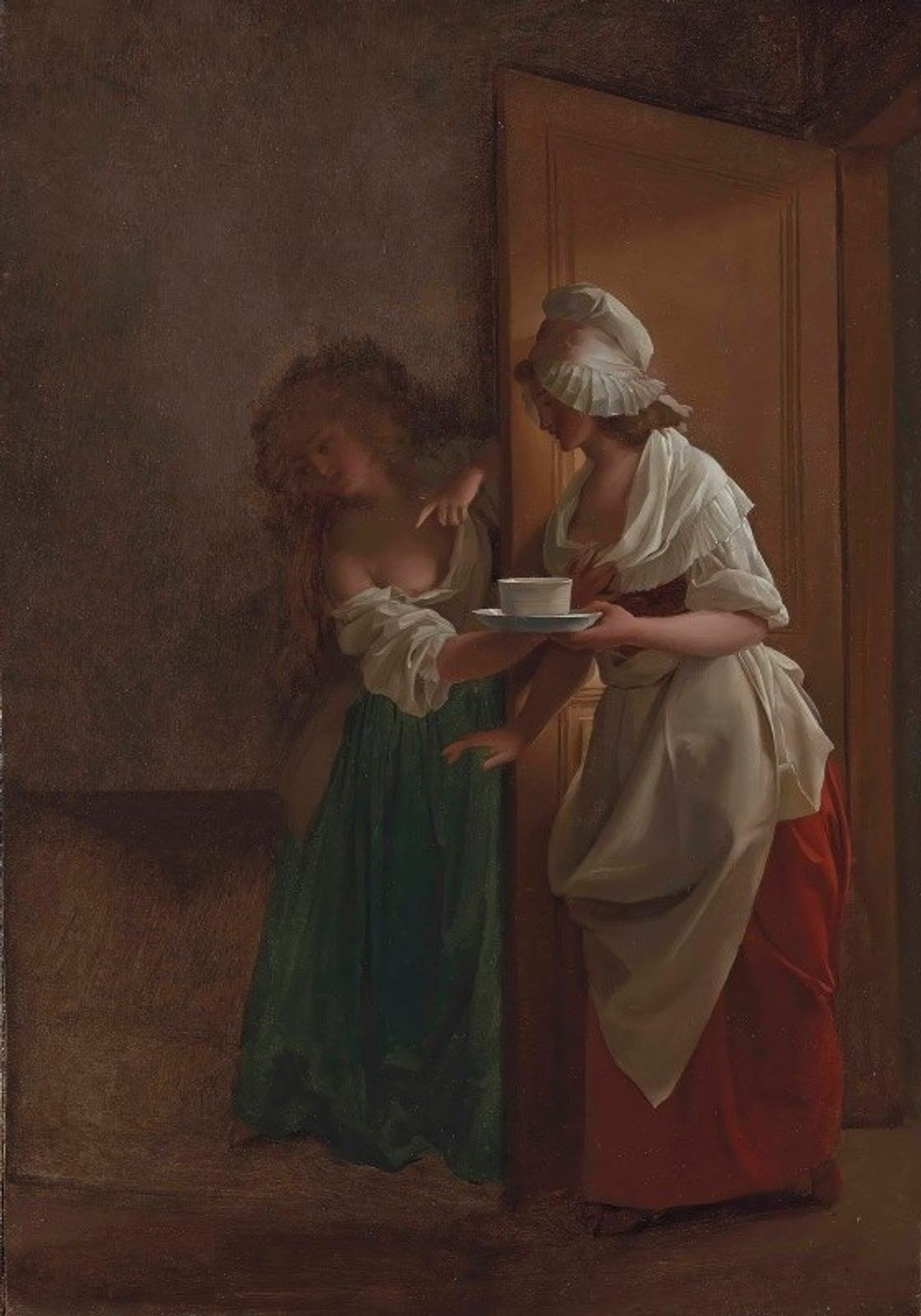 La tasse de chocolat by Louis Léopold Boilly