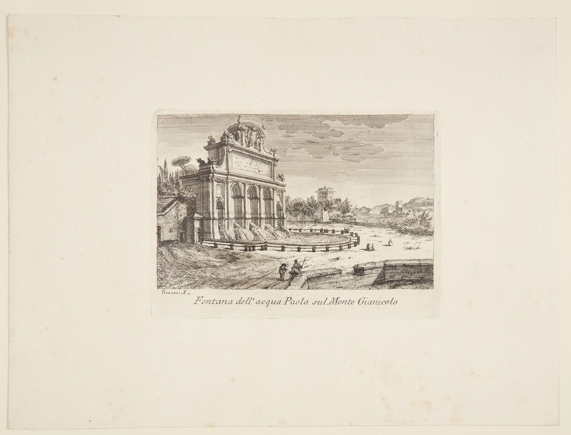 Fountain of the Acqua Paola on the Janiculum Hill by Giovanni Battista Piranesi