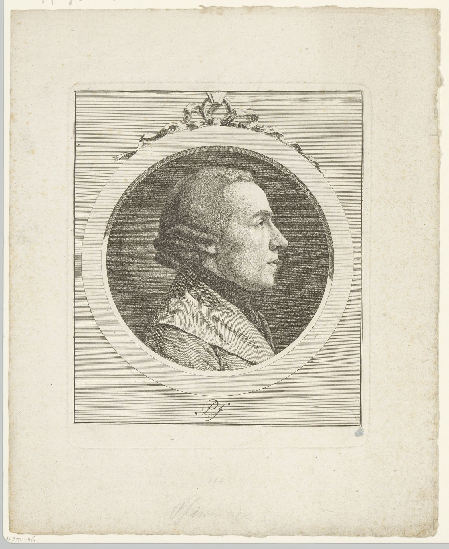 Portret van Heinrich Pfenninger by Heinrich Pfenninger