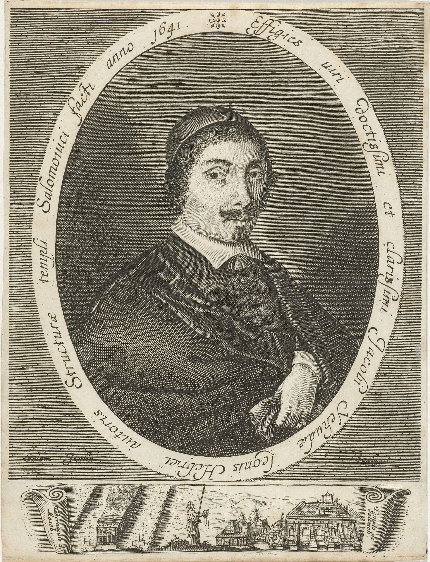 Portret van Jacob Jehuda Leon by Salomon Italia