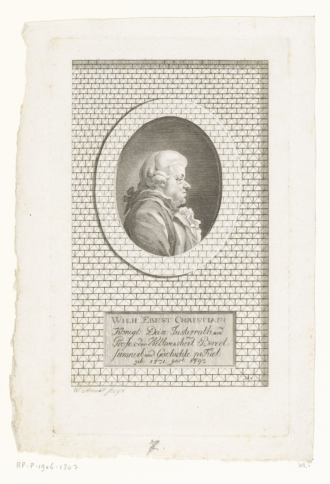 Portret van Wilhelm Ernst Christiani by Wilhelm Arndt
