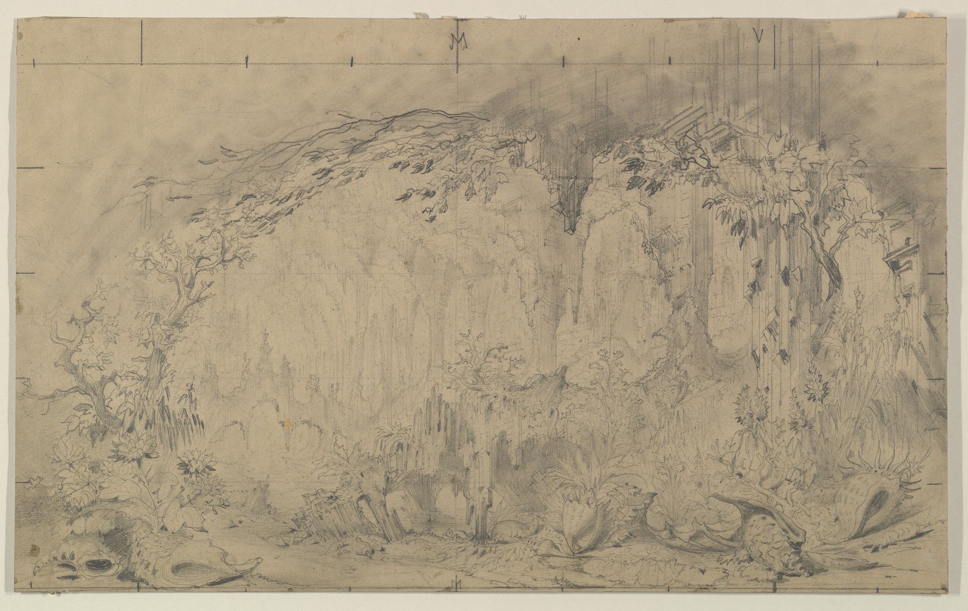 Design for a Stage Set by Eugène Cicéri