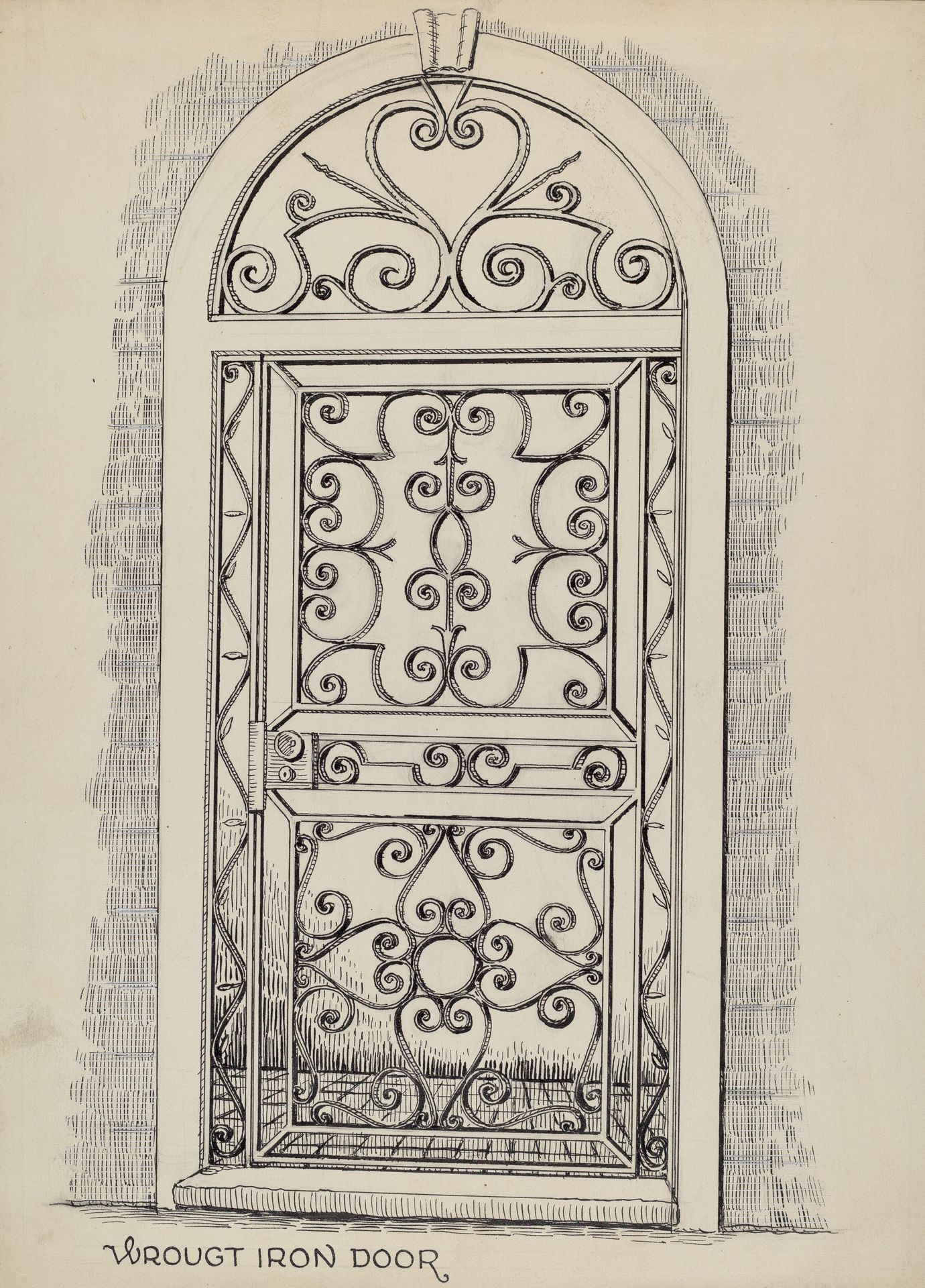 Wrought Iron Door by Al Curry