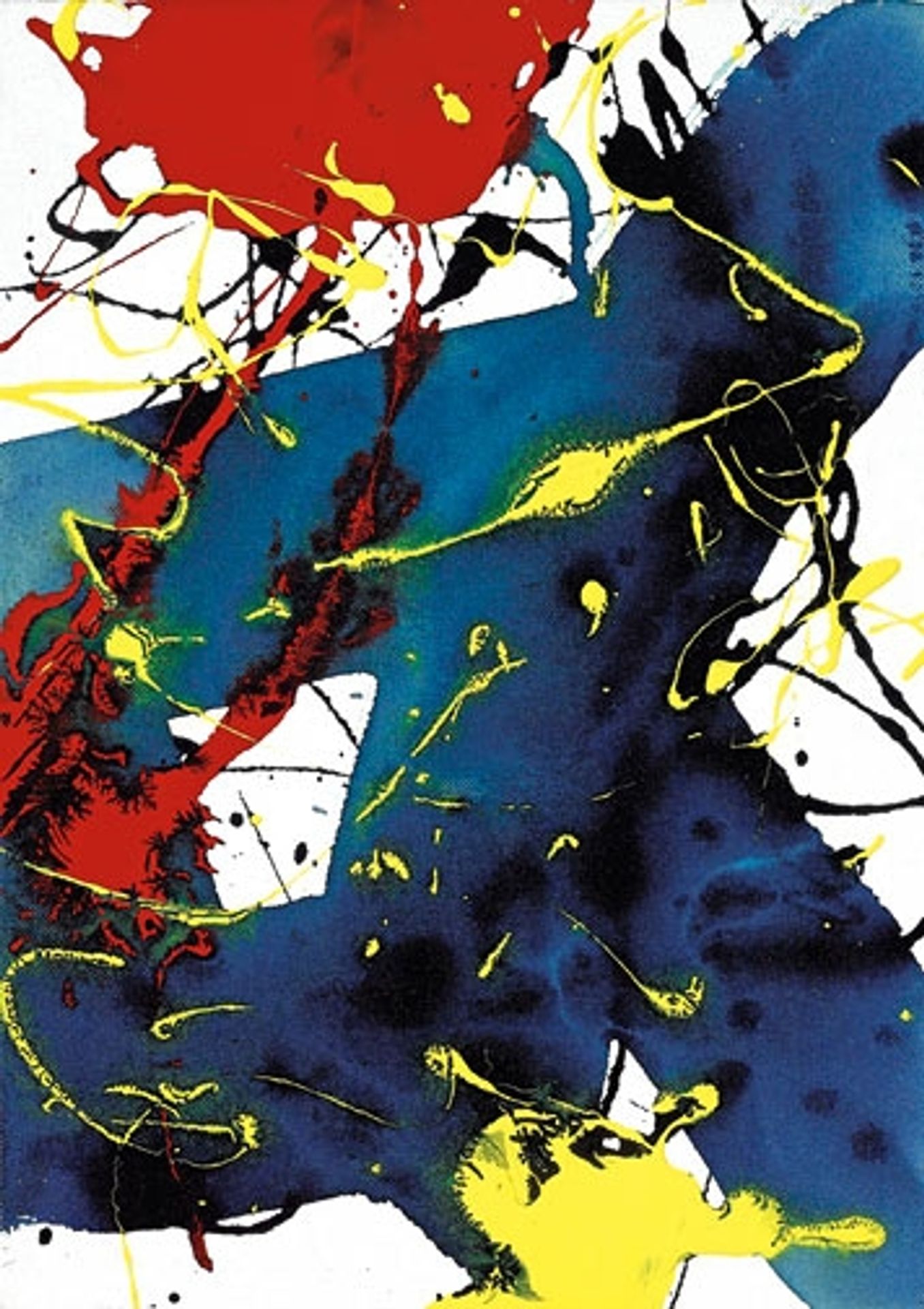 Untitled (SFP94-143, SFF.1813) by Sam Francis