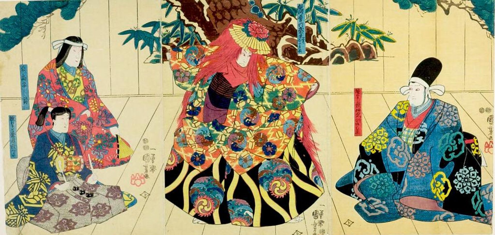 Triptych: Actors by Utagawa Kuniyoshi 歌川國芳