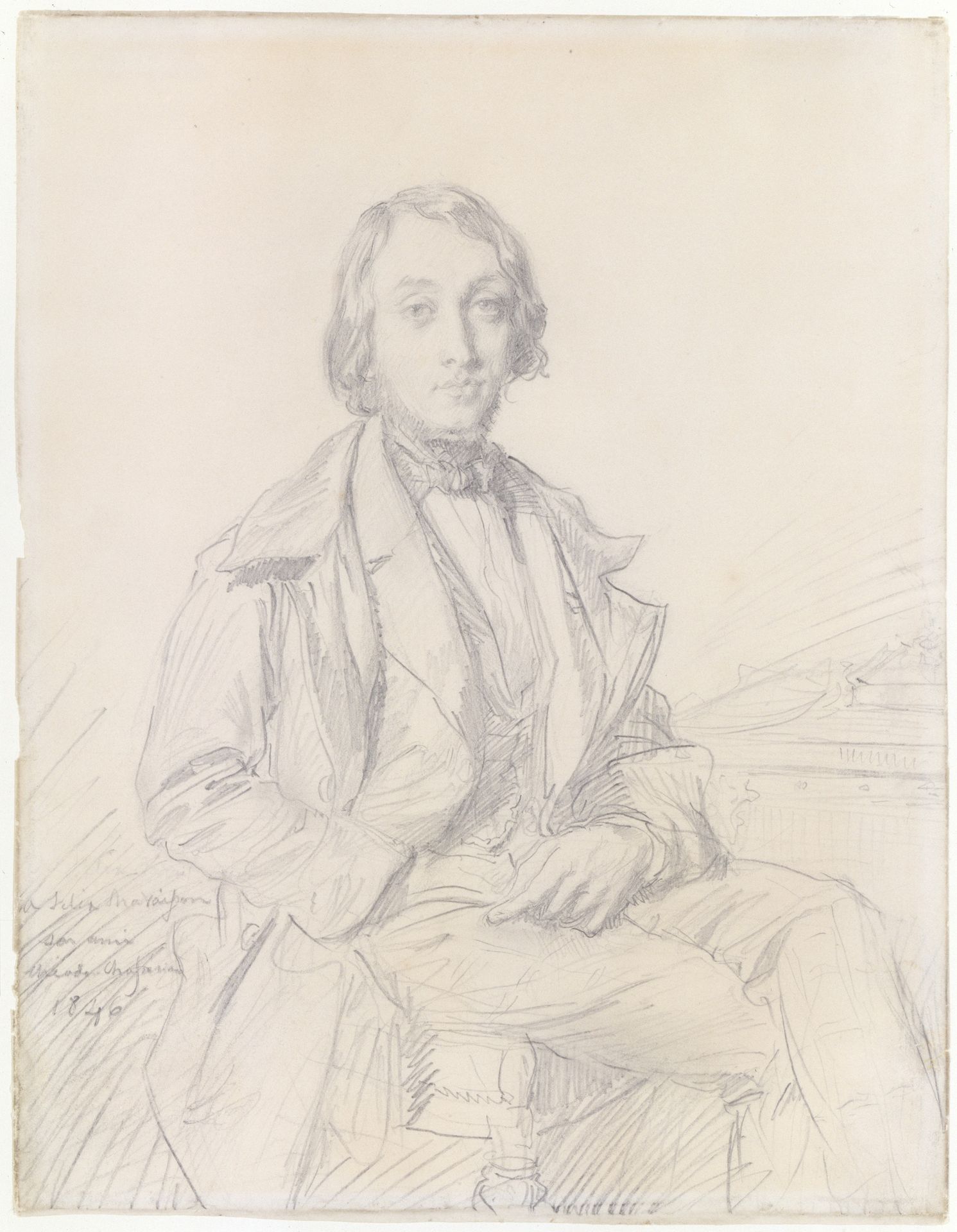 Portrait of Félix Ravaisson by Théodore Chassériau