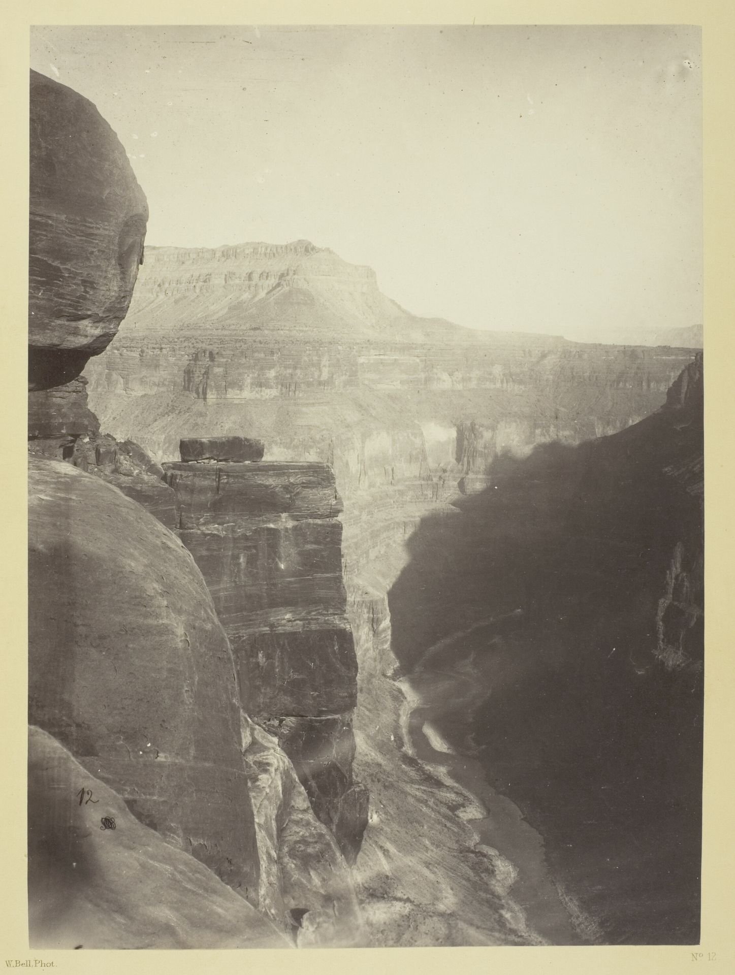 Grand Cañon of the Colorado River, Mouth of Kanab Wash, Looking East by William Bell