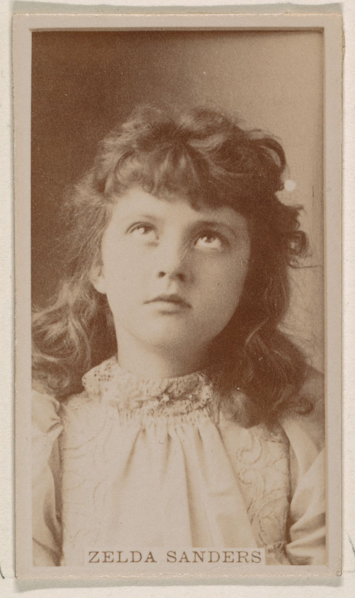 Zelda Sanders, from the Actresses series (N245) issued by Kinney Brothers to promote Sweet Caporal Cigarettes by Kinney Brothers Tobacco Company