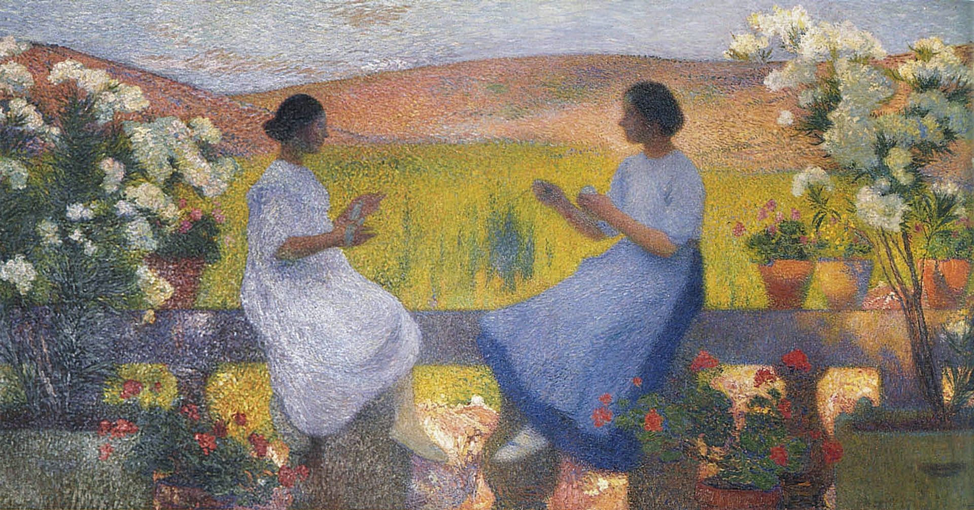 The Weaving Women by Henri Martin