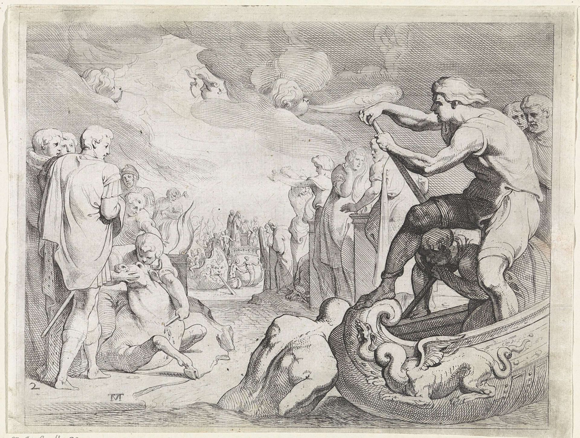 Odysseus offert aan de goden by Theodoor van Thulden