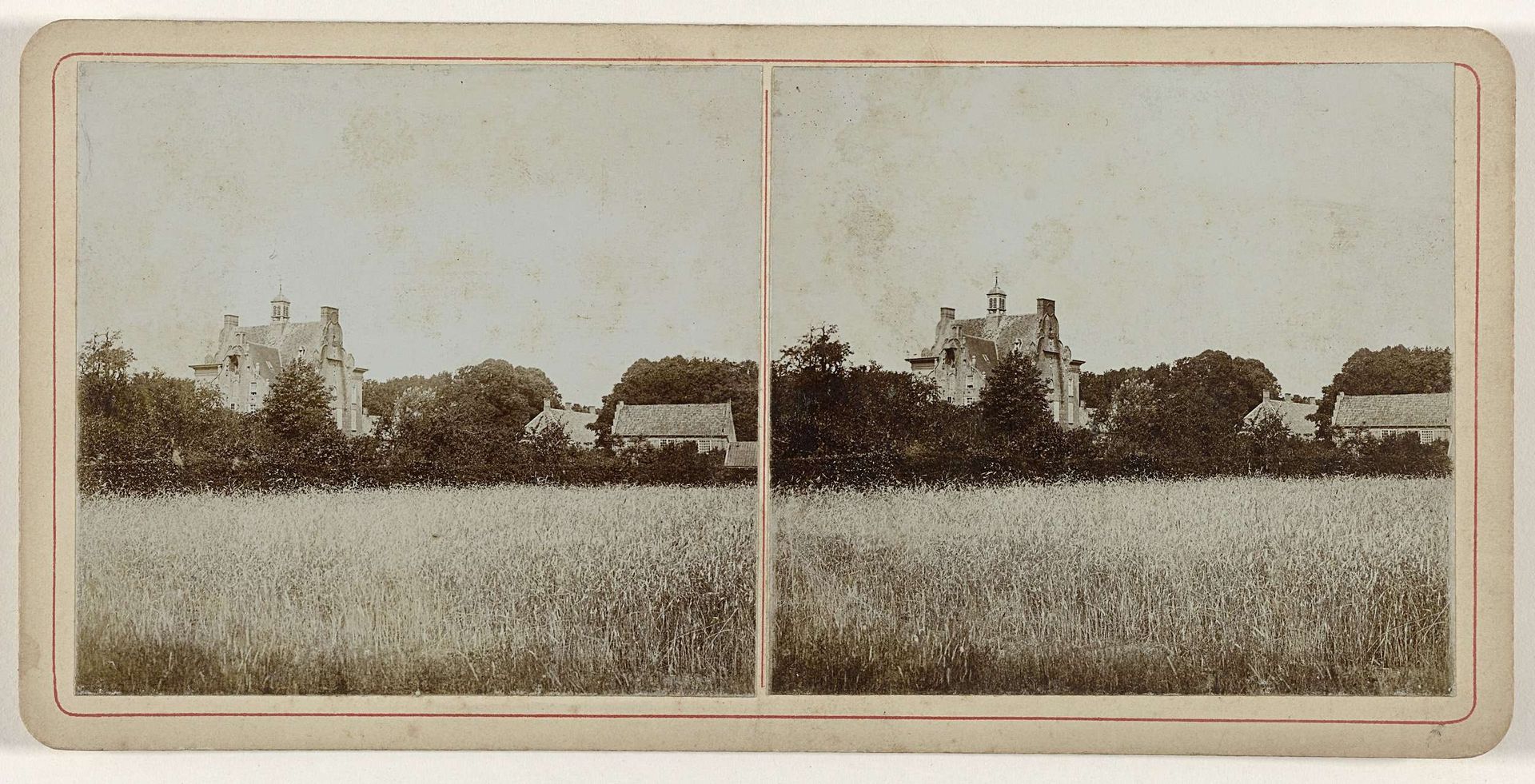 Huis ter Horst met bijgebouwen gezien vanaf de zijkant by Geldolph Adriaan Kessler