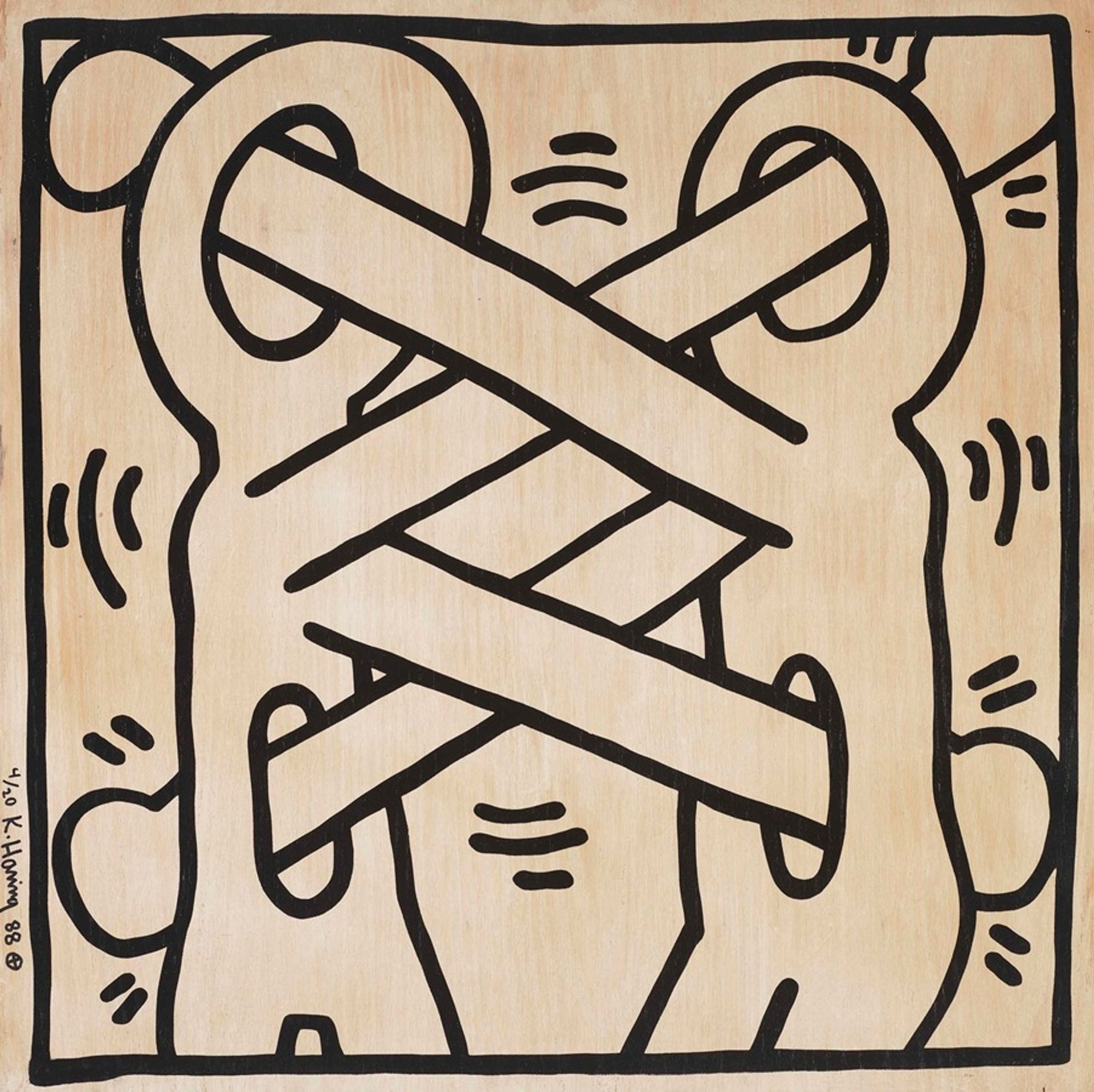 Art Attack on AIDS by Keith Haring