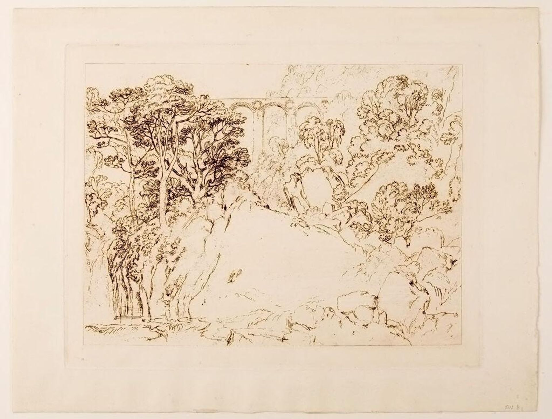 Stork and Aqueduct by Joseph Mallord William Turner