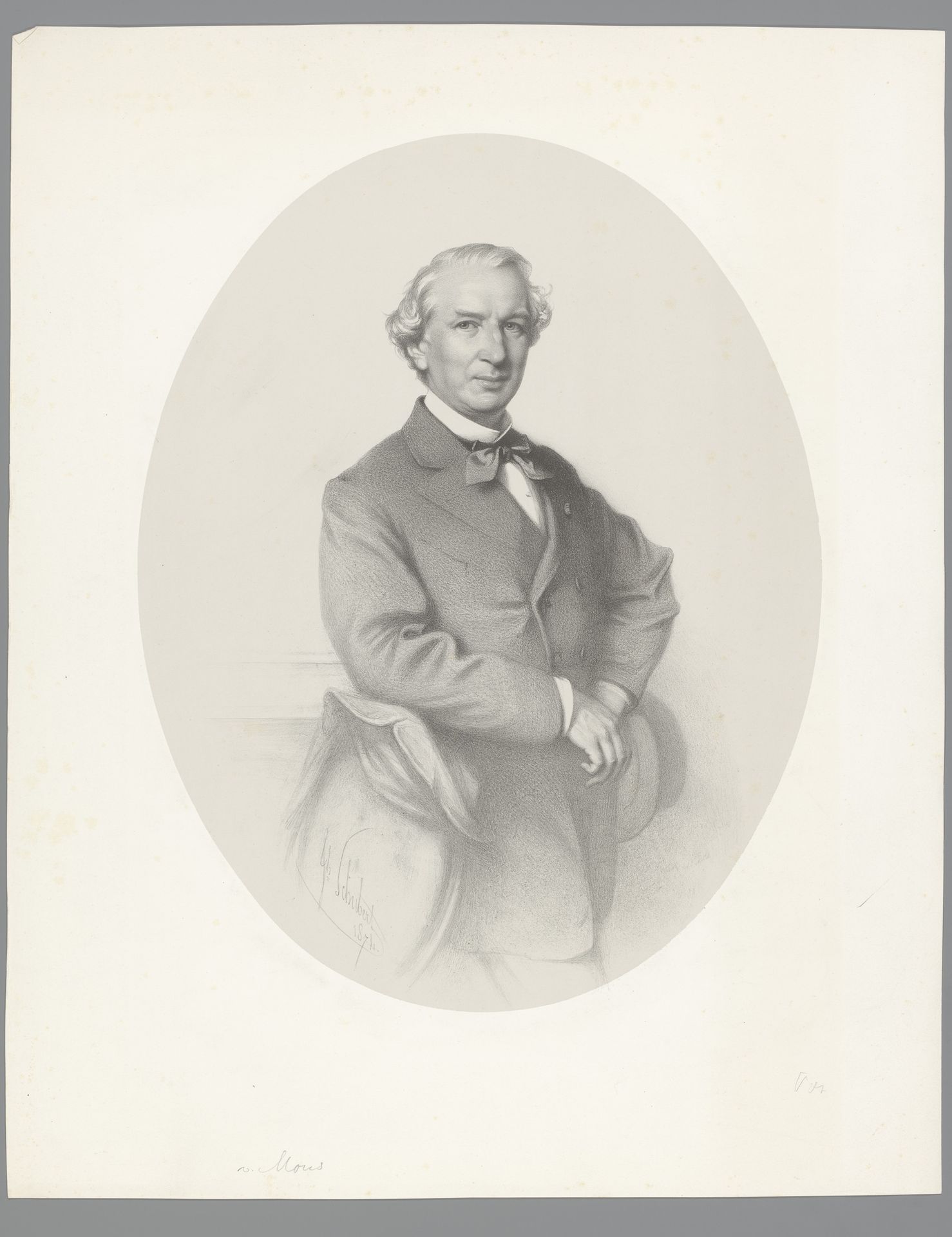 Portret van Michel Van Mons by Joseph Schubert