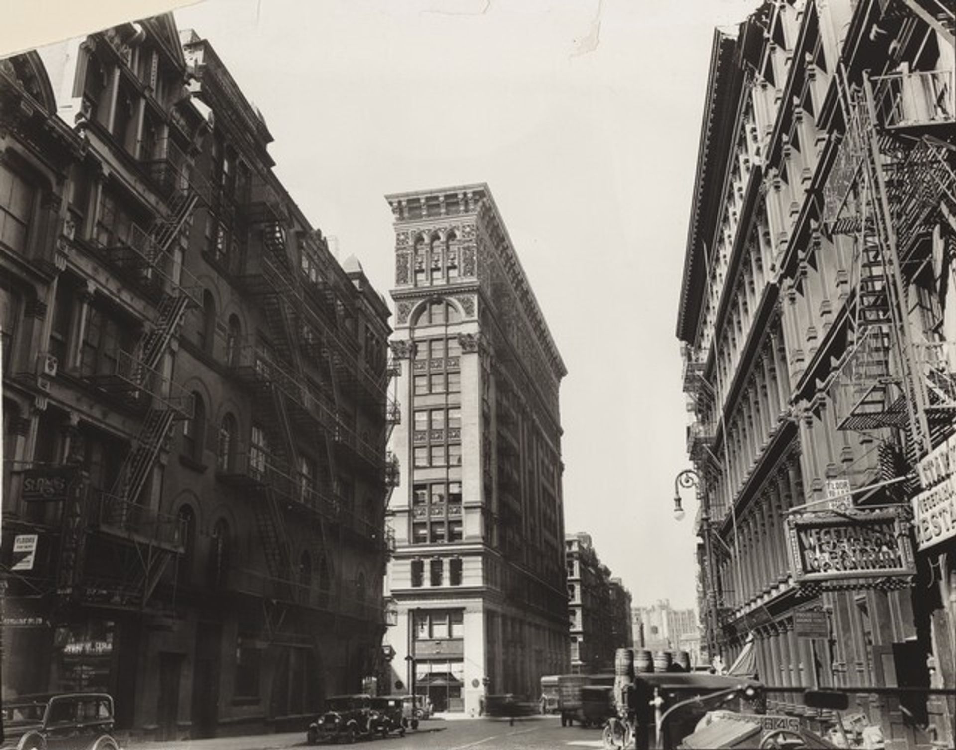 Broadway and Broome Street, Manhattan by Berenice Abbott