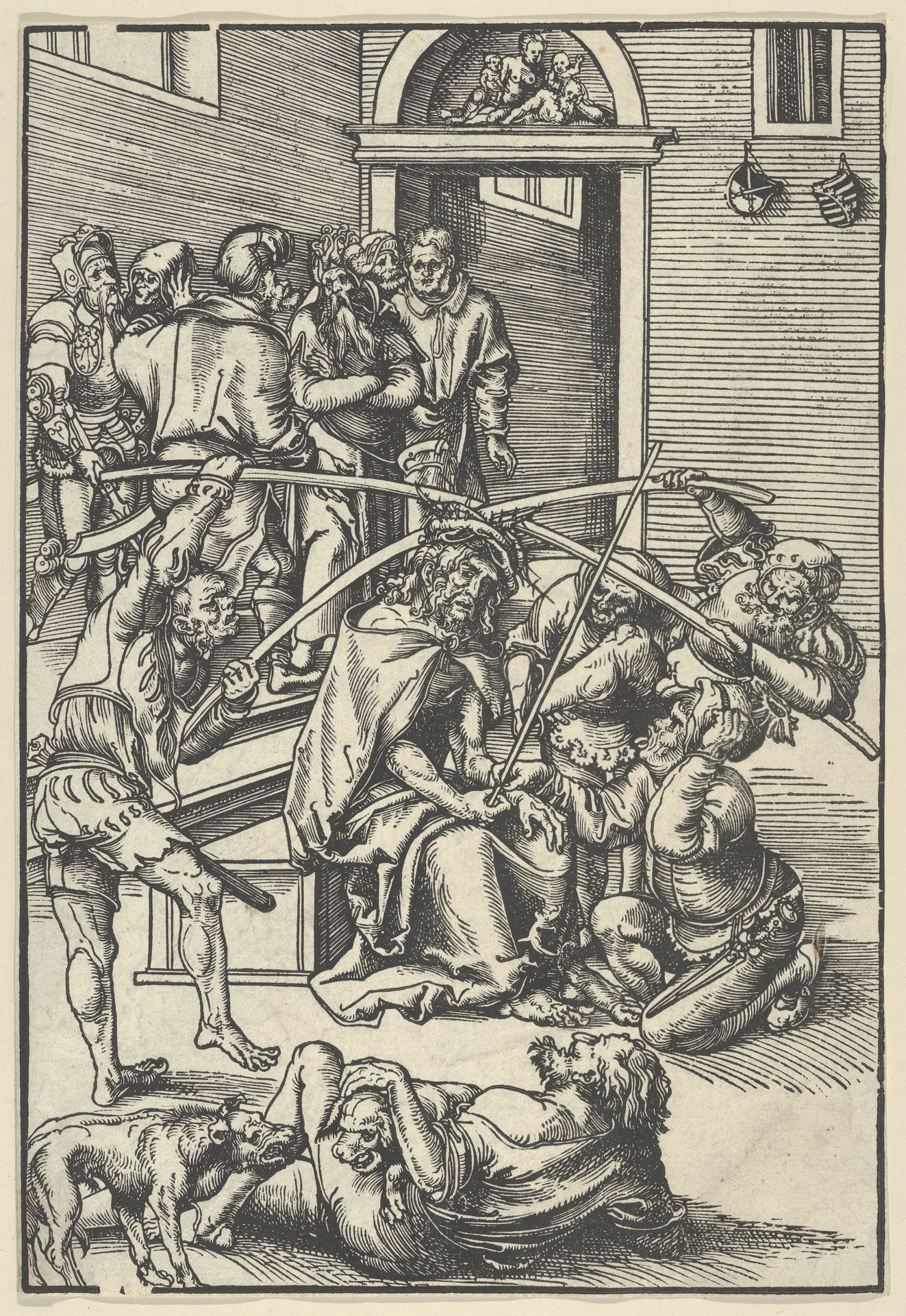 Christ crowned with Thorns, from The Passion by Lucas Cranach the Elder