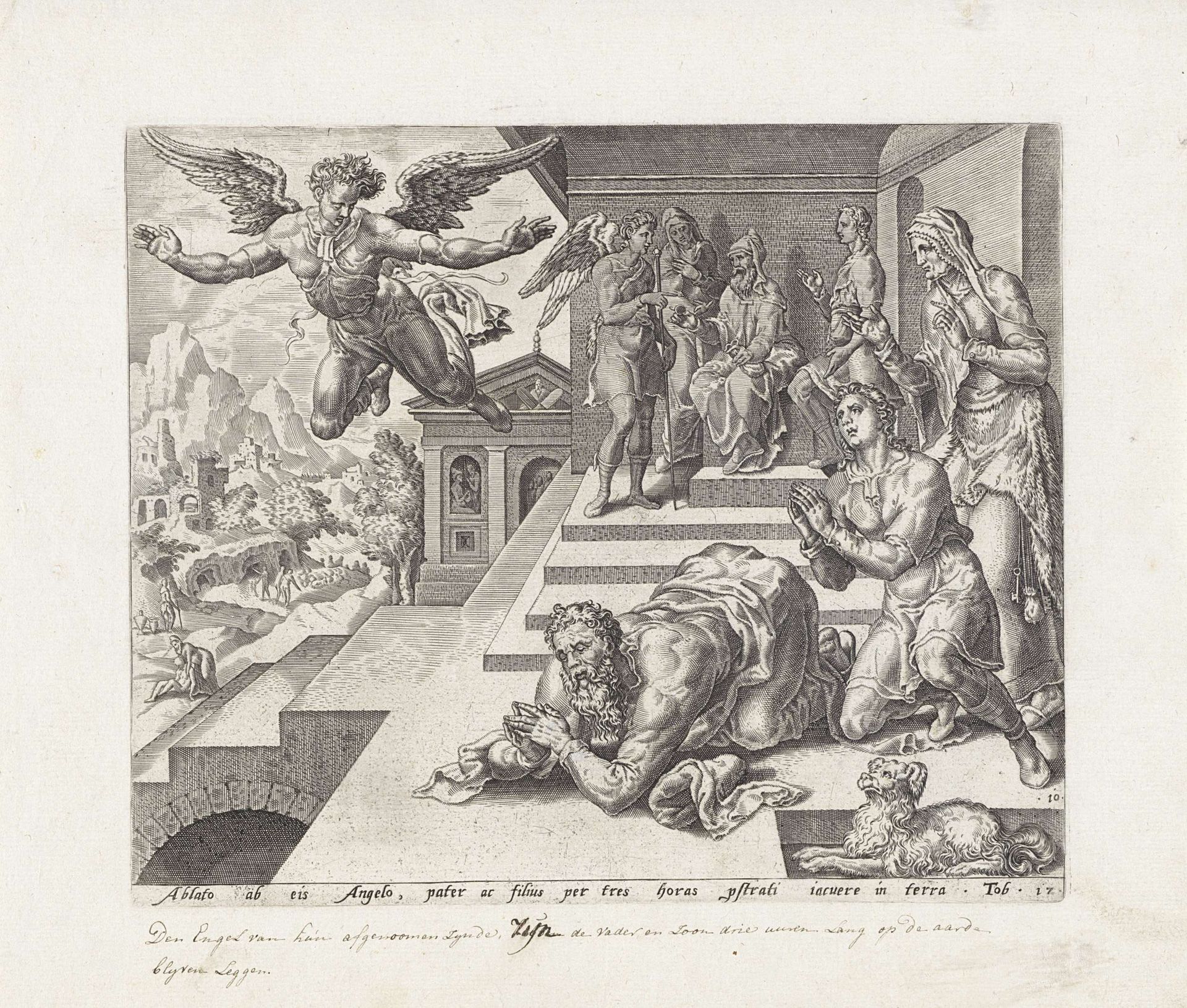 Afscheid van de aartsengel Rafaël by Anonymous