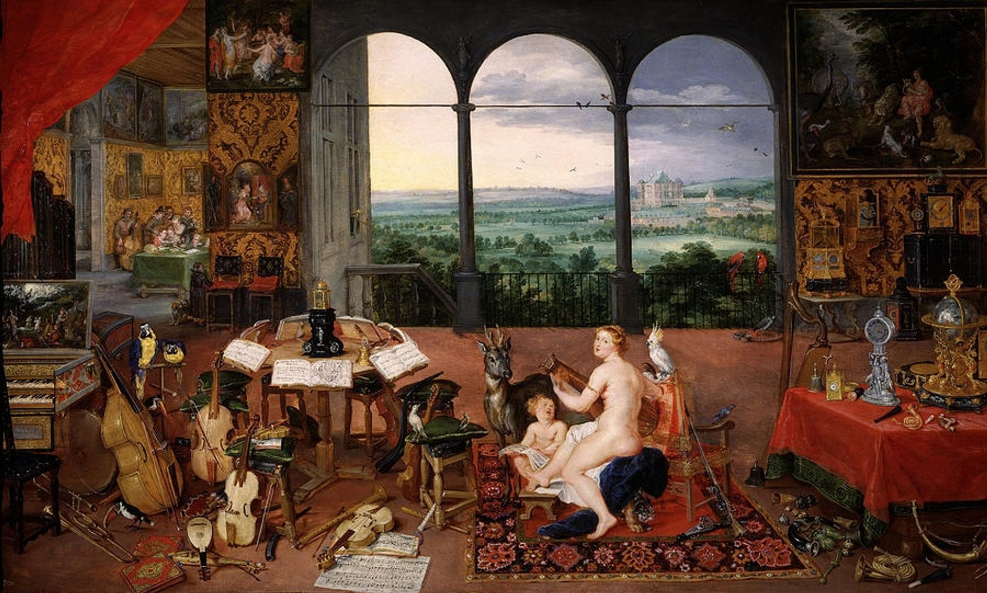 Allegory of Hearing Sense of Hearing Or Hearing by Jan Brueghel the Elder