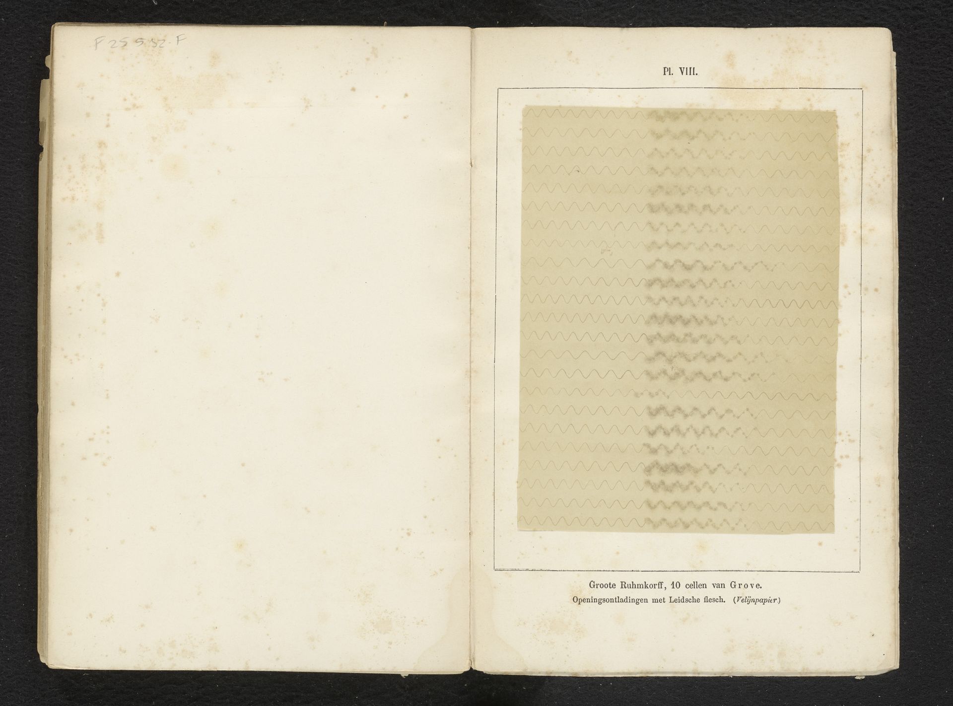 Registratie van electriciteitsgolven opgewekt door een vonkinductor by Willem Cornelis van Dijk