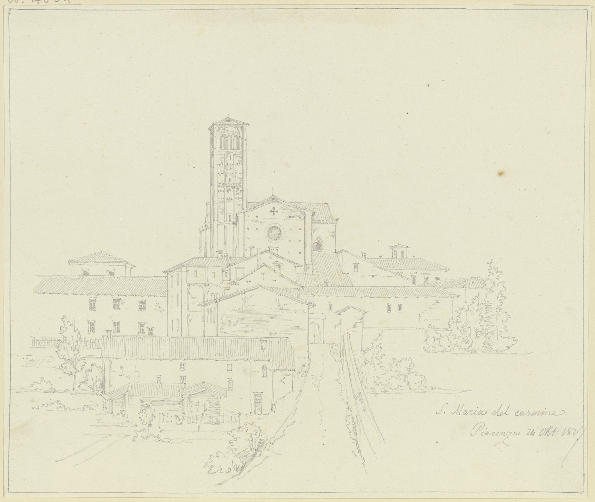 S. Maria del Carmine in Piacenza by Friedrich Maximilian Hessemer