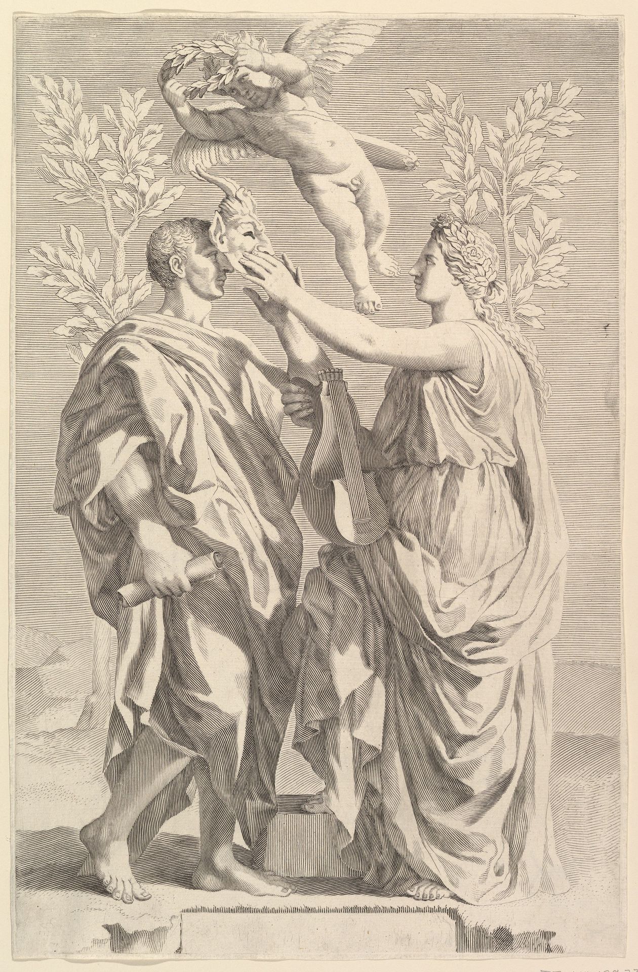 Frontispiece: Horace, Quinti Horatii Flacci Opera by Claude Mellan