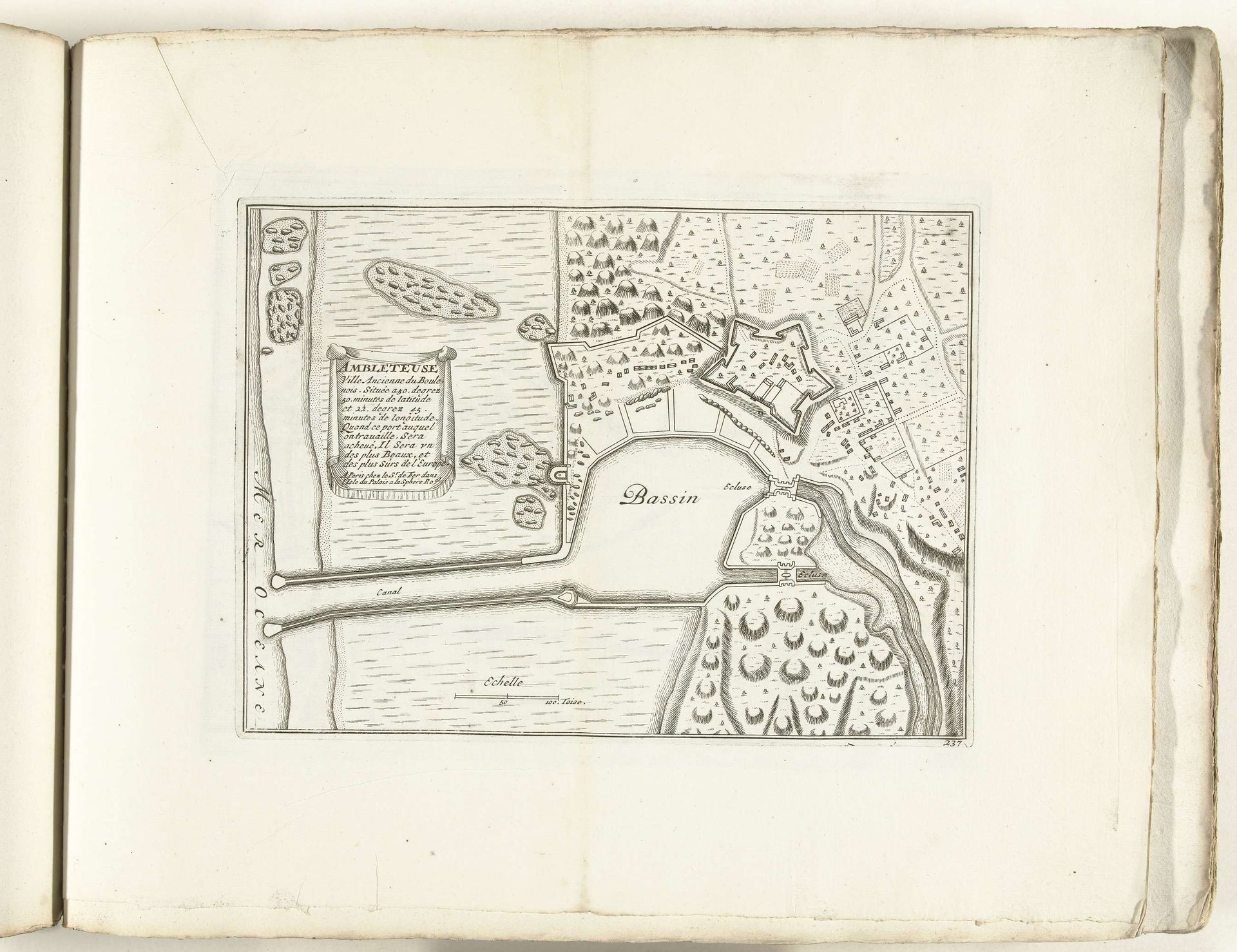 Plattegrond van Ambleteuse, ca. 1702 by Anonymous