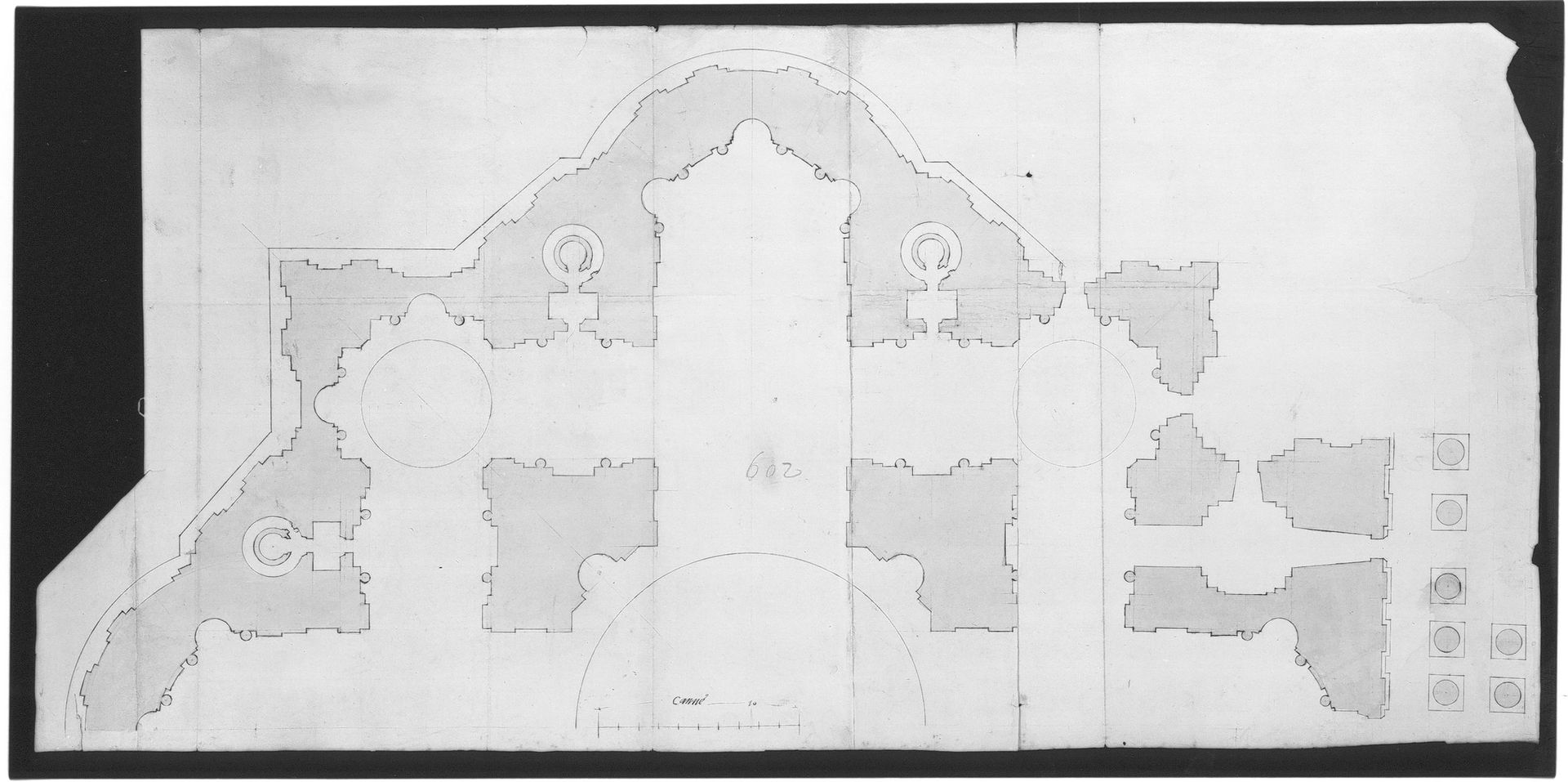St. Peter's, plan (recto) blank (verso) by Anonymous